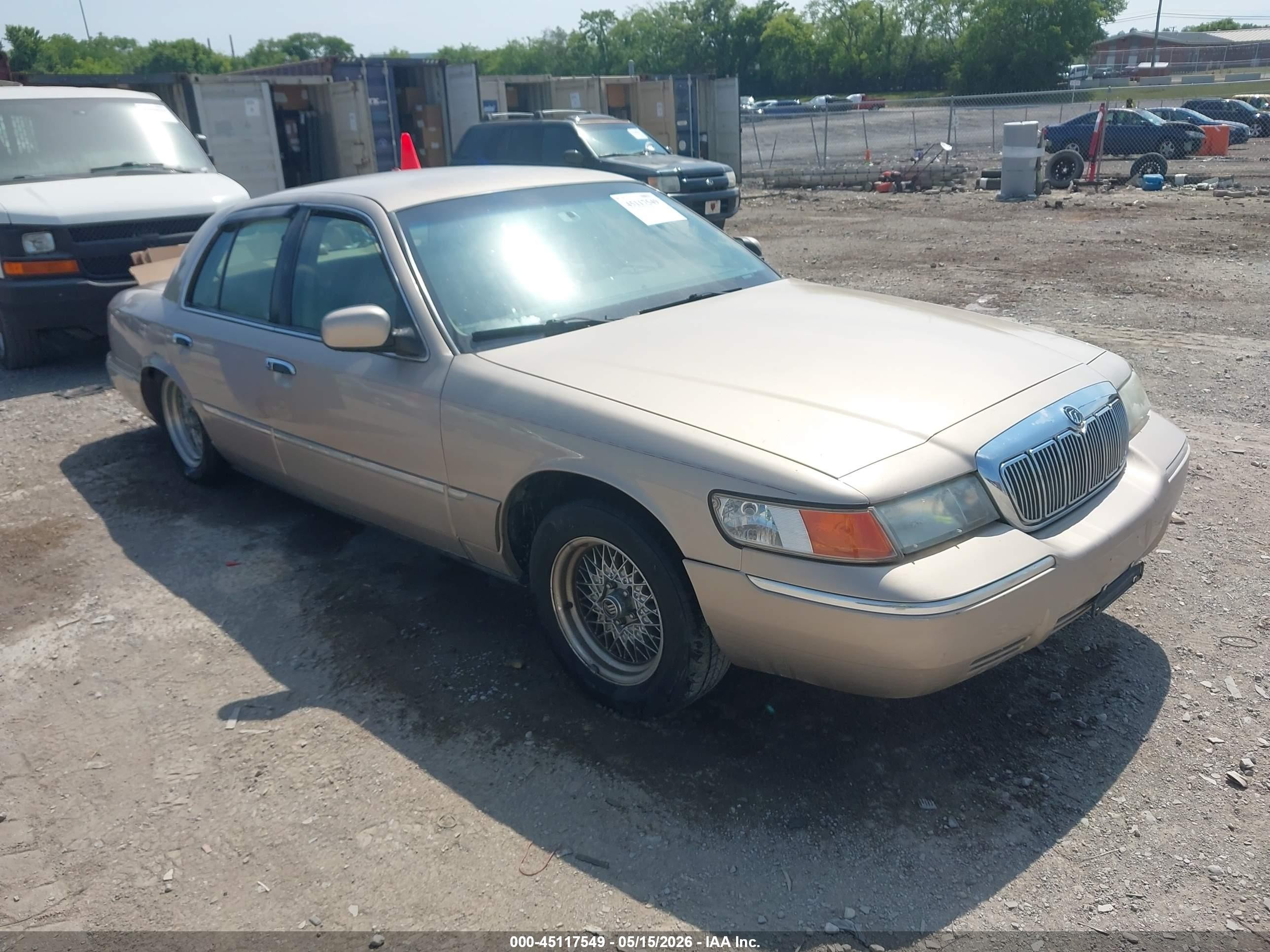 1998 Mercury Grand Marquis   Tan vin: 2MEFM75W9WX681448
