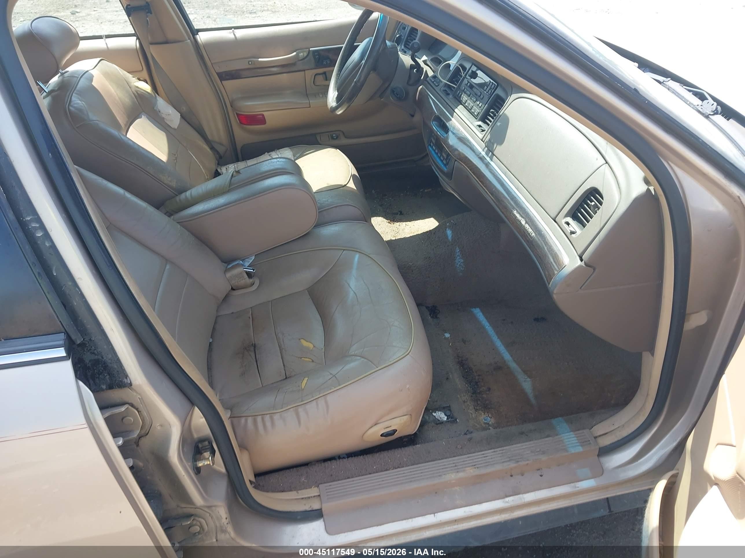 1998 Mercury Grand Marquis   Tan vin: 2MEFM75W9WX681448