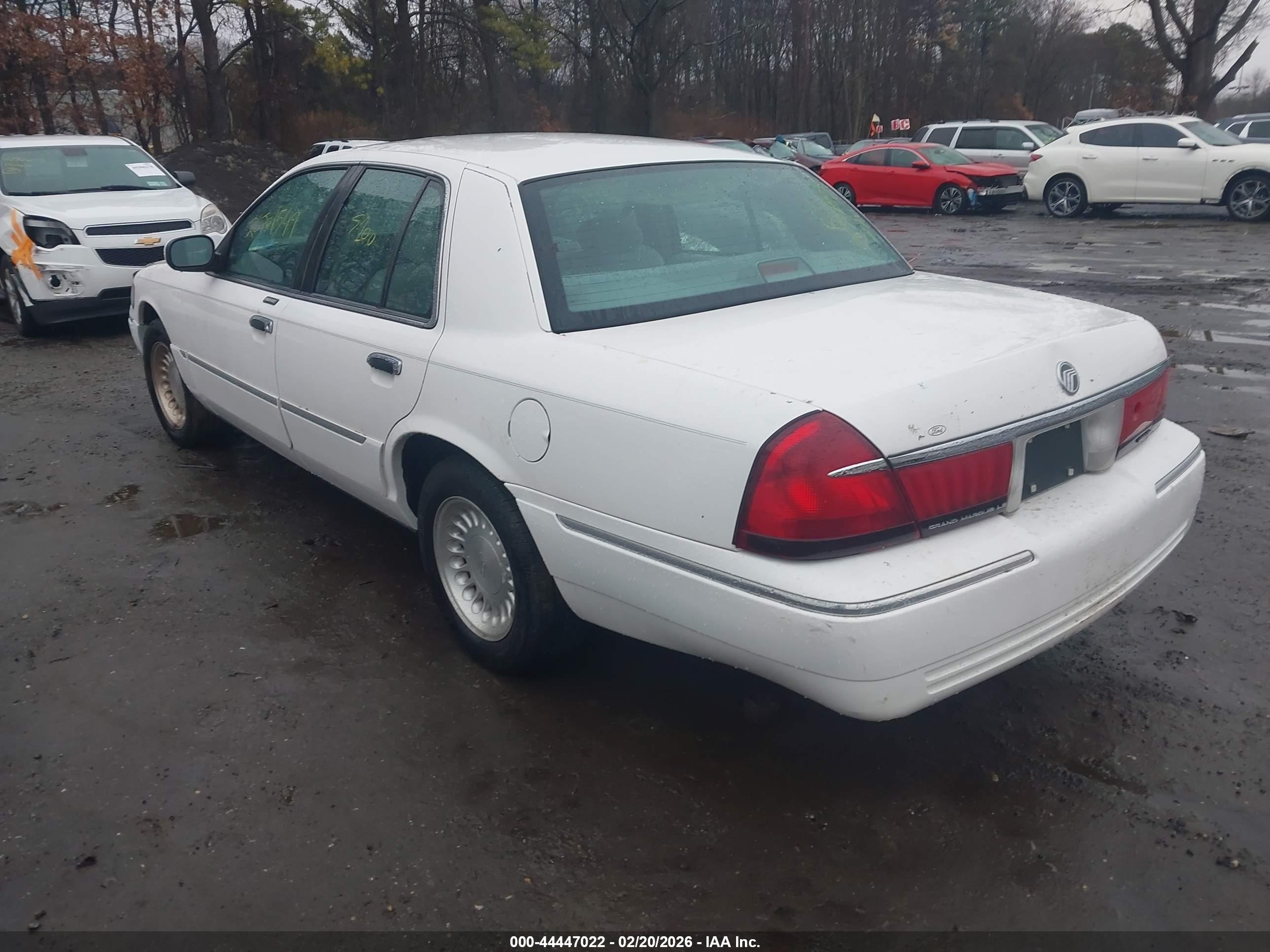 1998 Mercury Grand Marquis   White vin: 2MEFM75W9WX700127