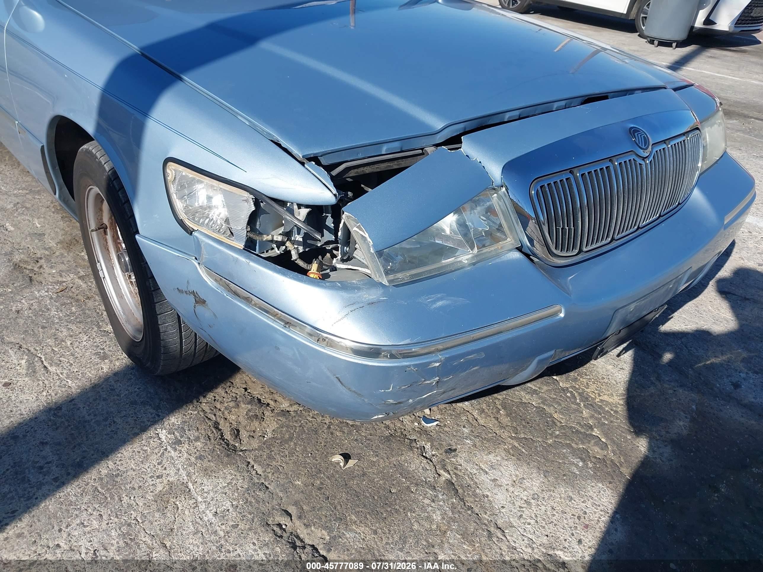 1999 Mercury Grand Marquis Ls Blue vin: 2MEFM75W9XX699711