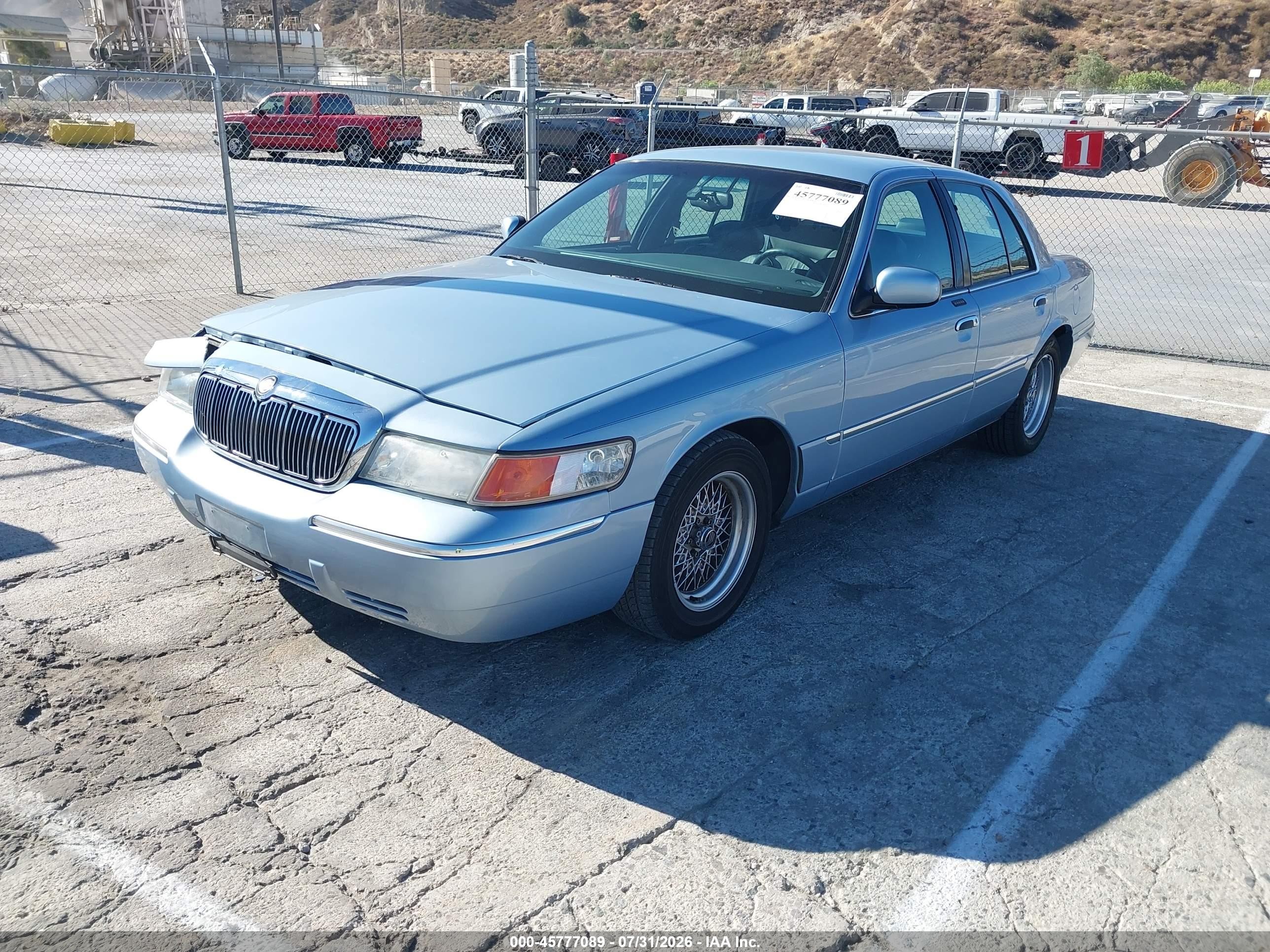 1999 Mercury Grand Marquis Ls Blue vin: 2MEFM75W9XX699711