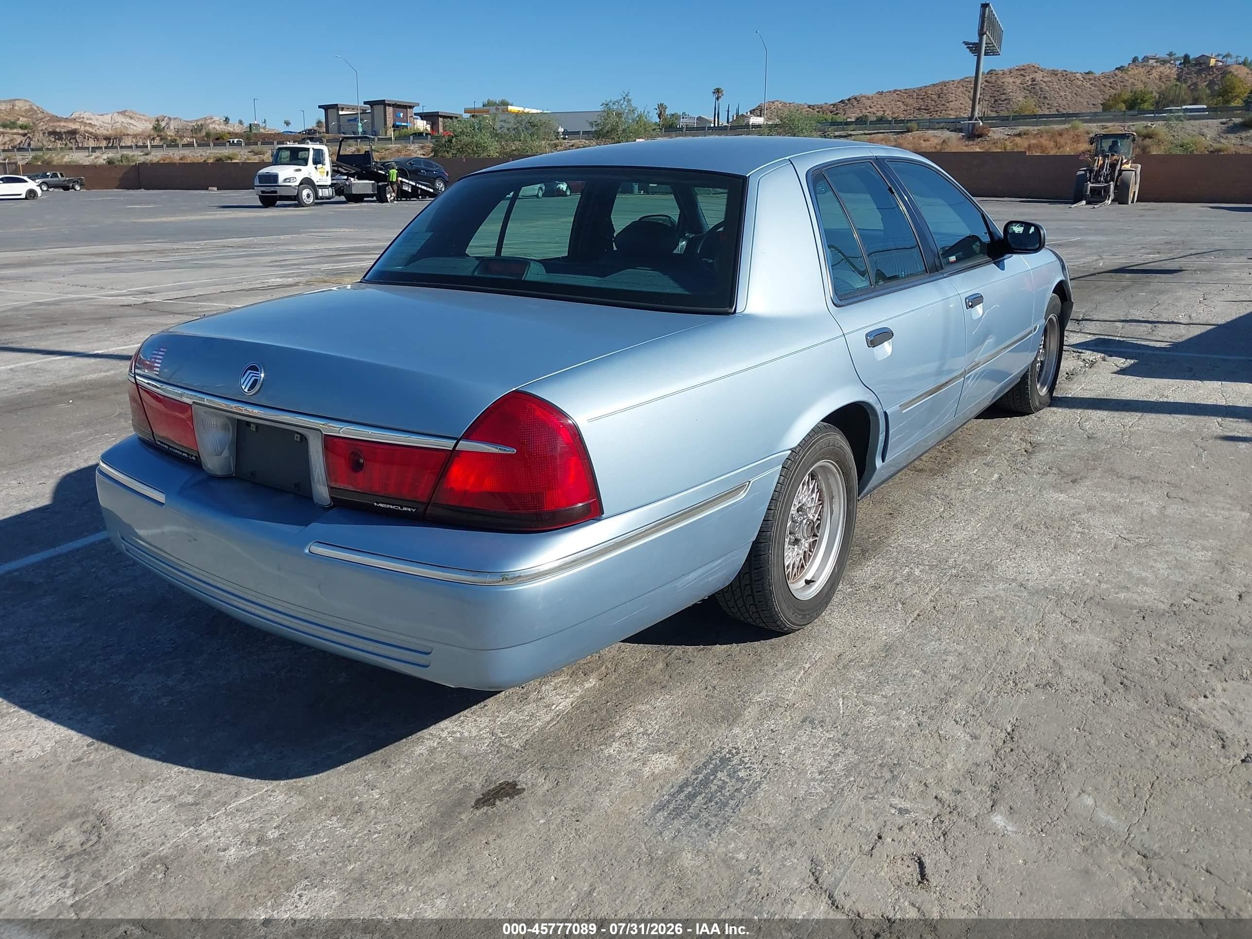 1999 Mercury Grand Marquis Ls Blue vin: 2MEFM75W9XX699711