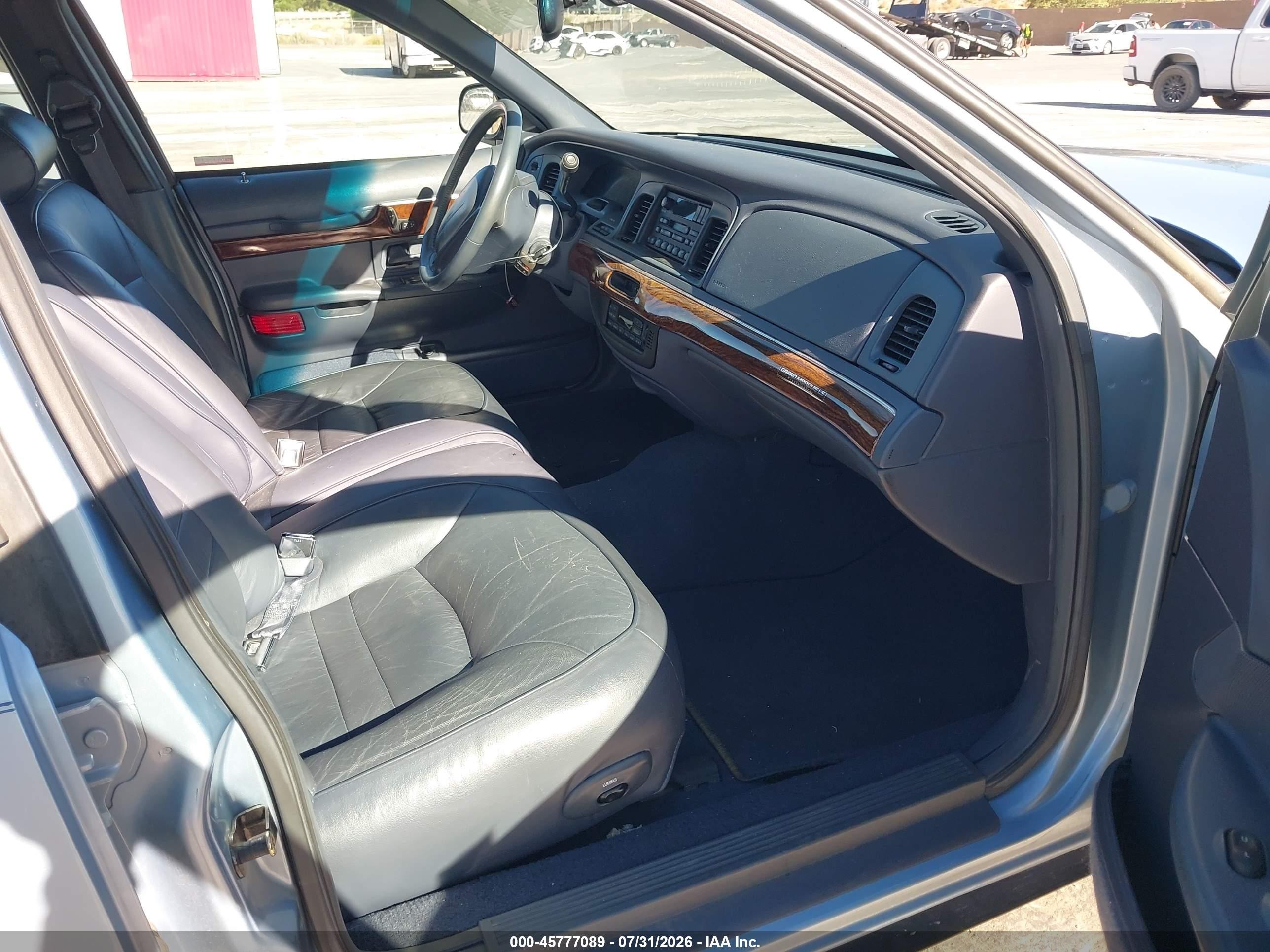 1999 Mercury Grand Marquis Ls Blue vin: 2MEFM75W9XX699711