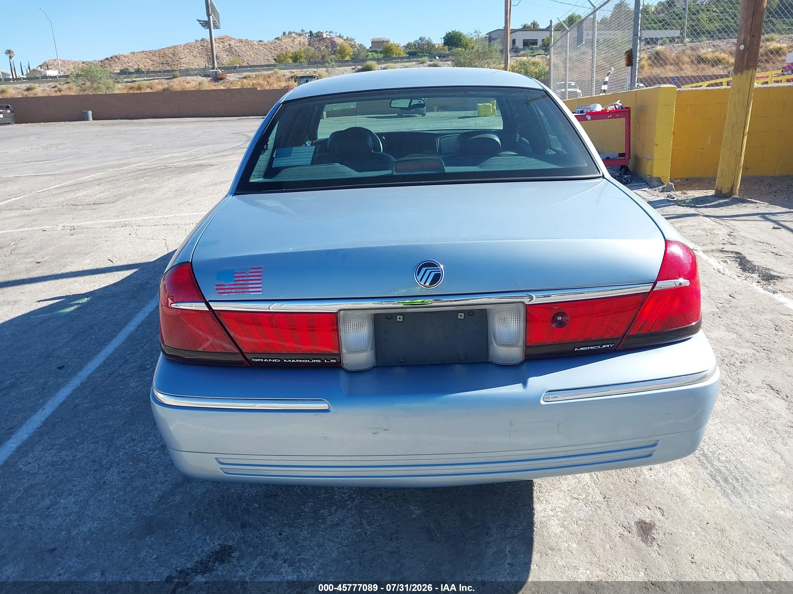 1999 Mercury Grand Marquis Ls Blue vin: 2MEFM75W9XX699711