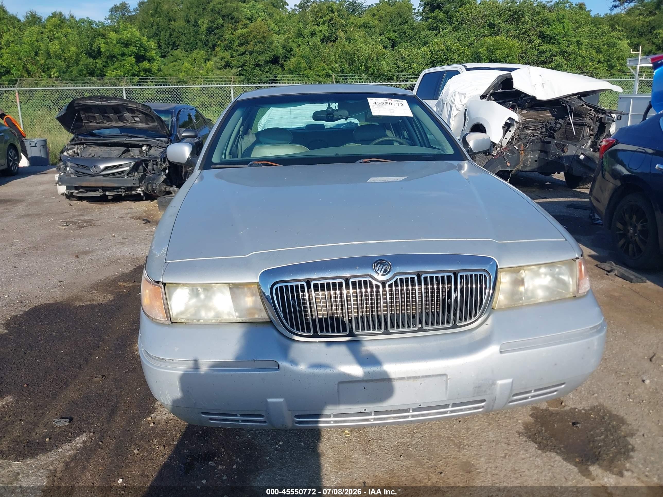 2001 Mercury Grand Marquis Ls Серебряный vin: 2MEFM75WX1X657328
