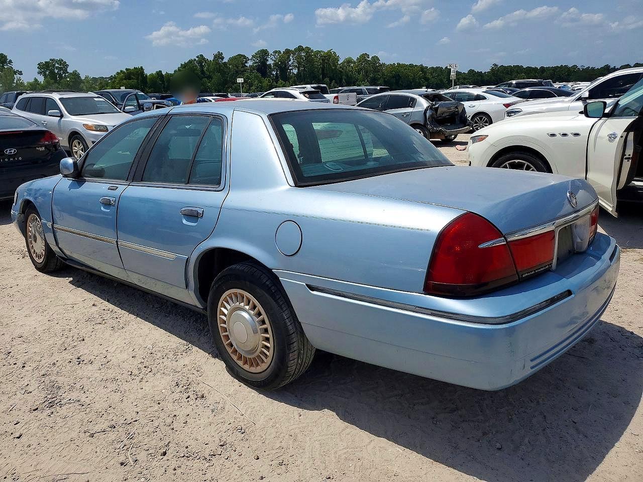 2001 Mercury Grand Marquis Ls Blue vin: 2MEFM75WX1X676557