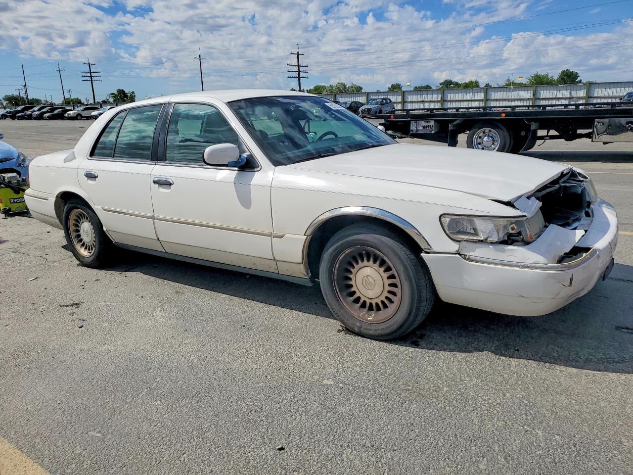 2001 Mercury Grand Marquis Ls White vin: 2MEFM75WX1X681452