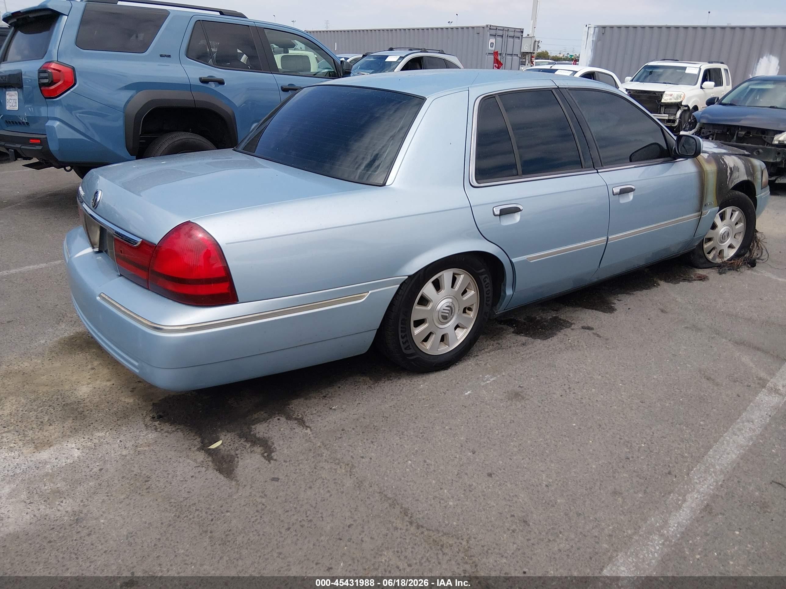 2003 Mercury Grand Marquis Ls Blue vin: 2MEFM75WX3X614174