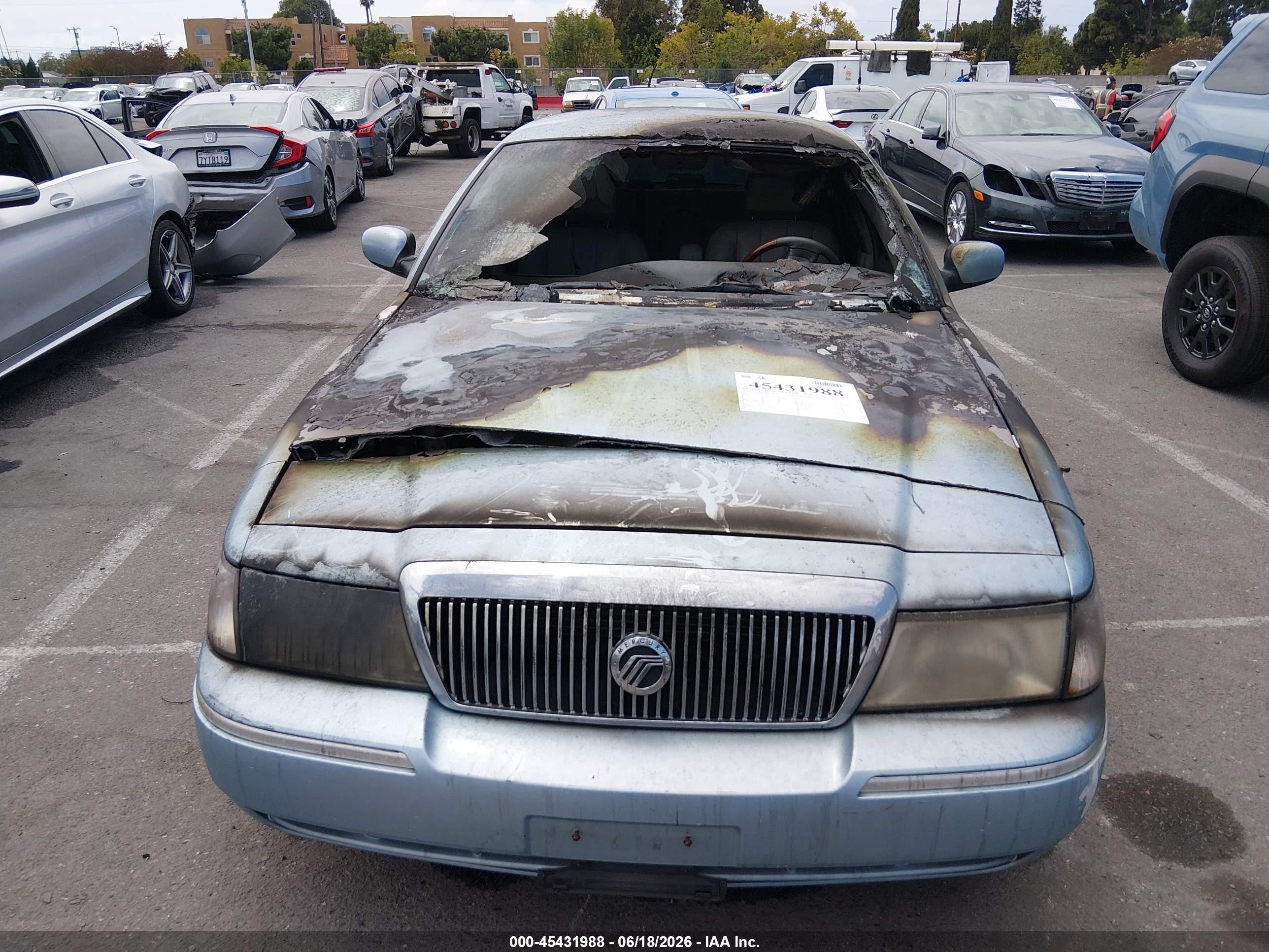 2003 Mercury Grand Marquis Ls Blue vin: 2MEFM75WX3X614174