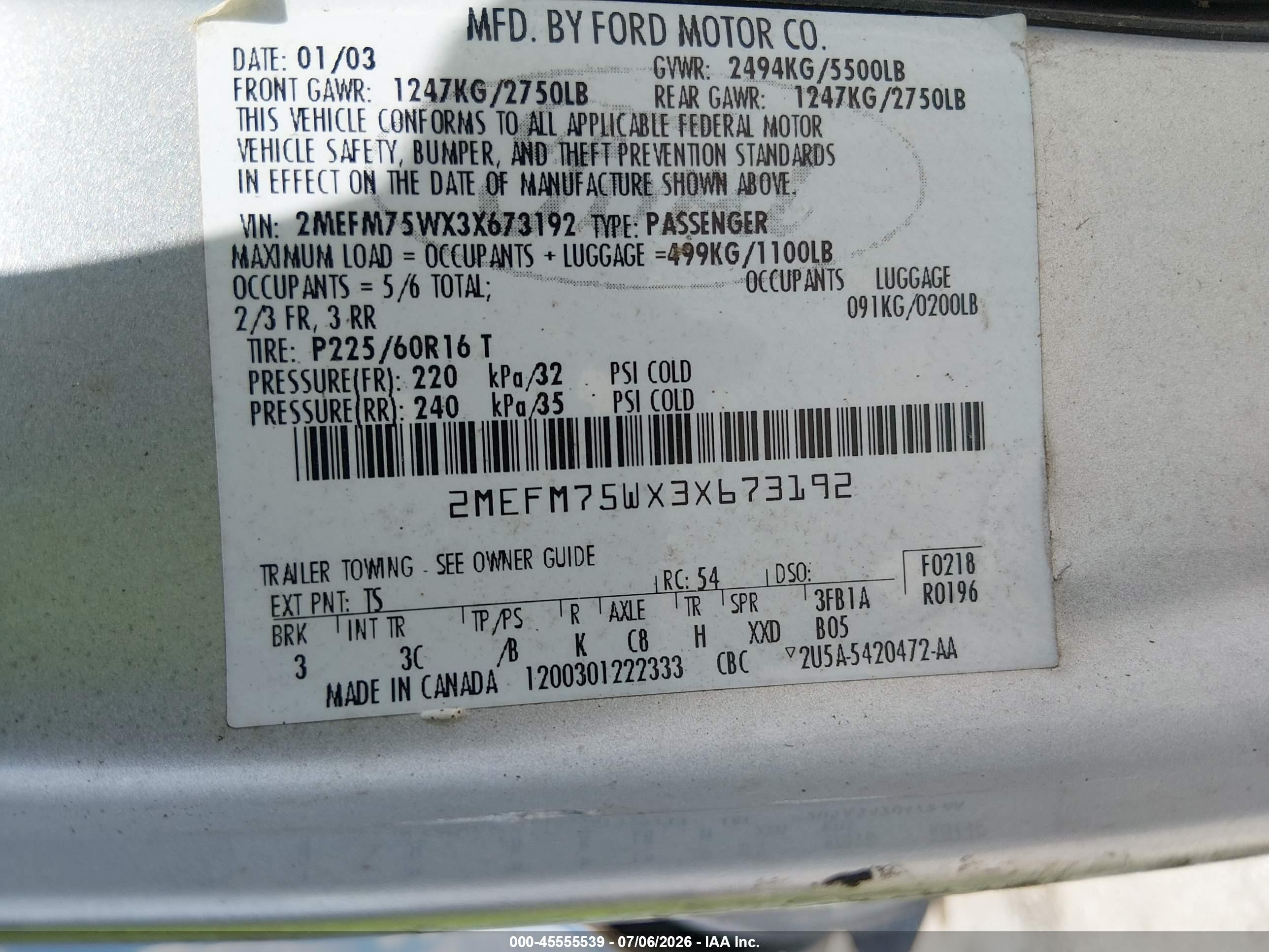 2003 Mercury Grand Marquis Ls Серебряный vin: 2MEFM75WX3X673192