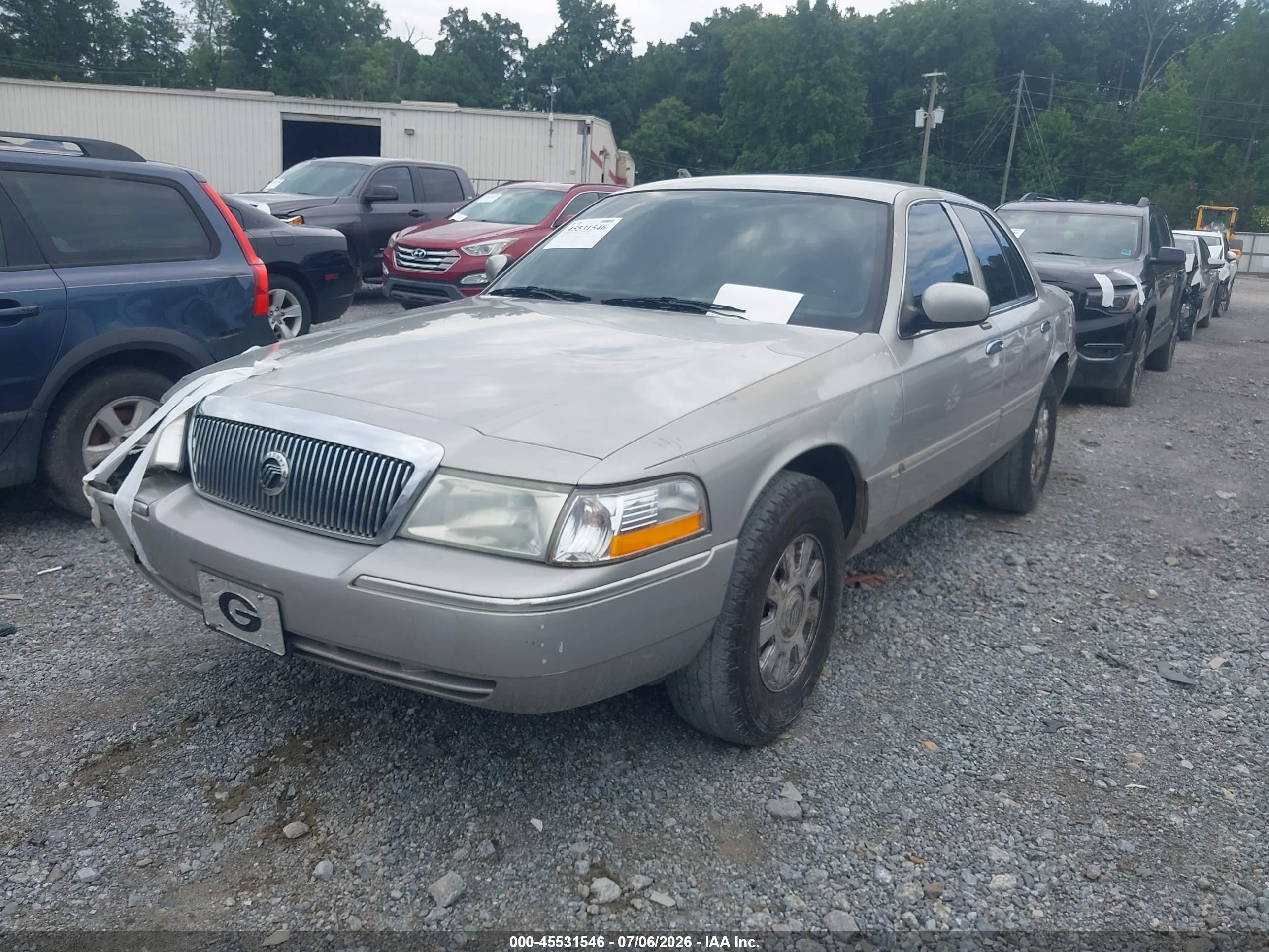 2004 Mercury Grand Marquis Ls Silver vin: 2MEFM75WX4X652926