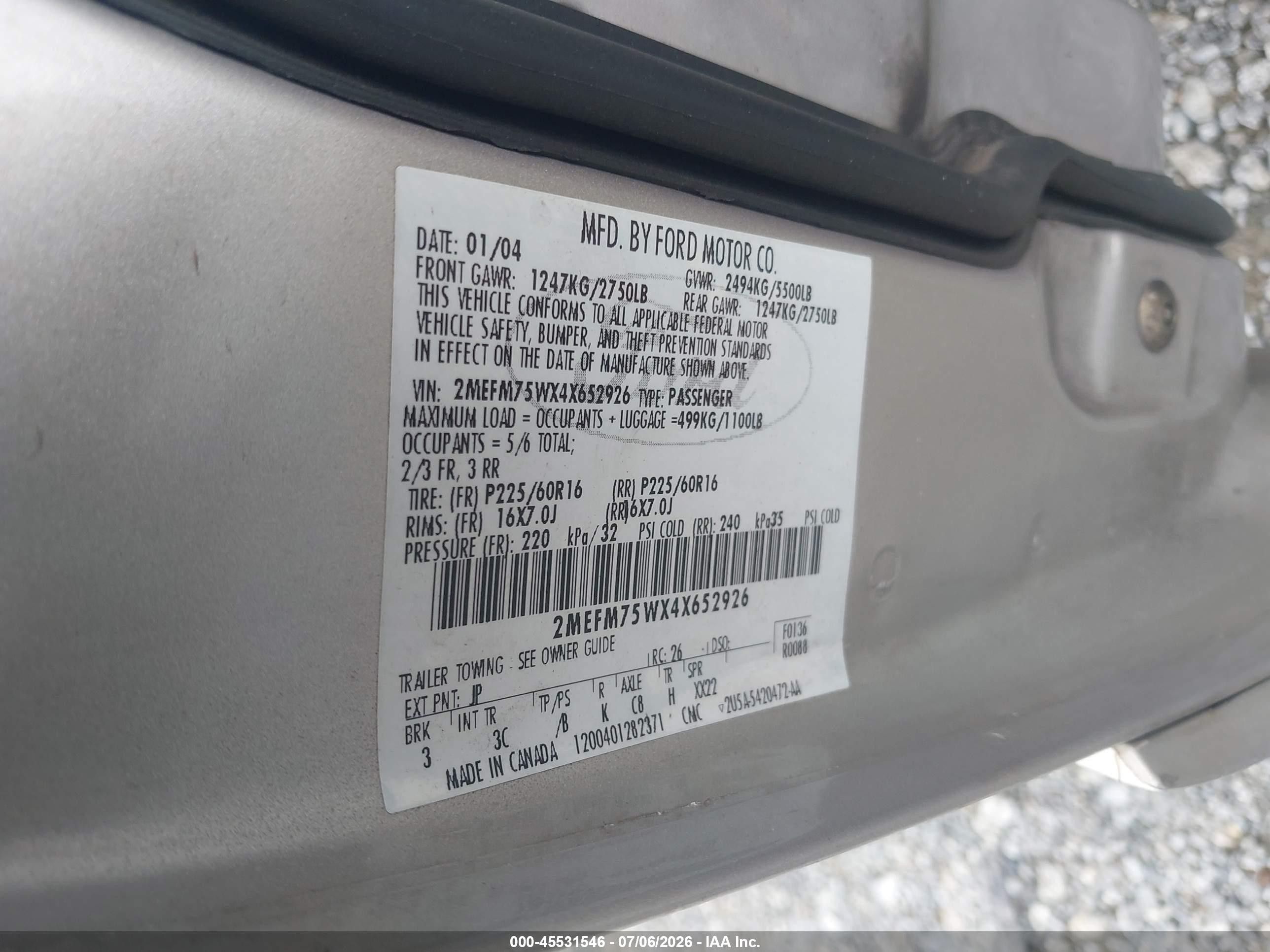 2004 Mercury Grand Marquis Ls Silver vin: 2MEFM75WX4X652926