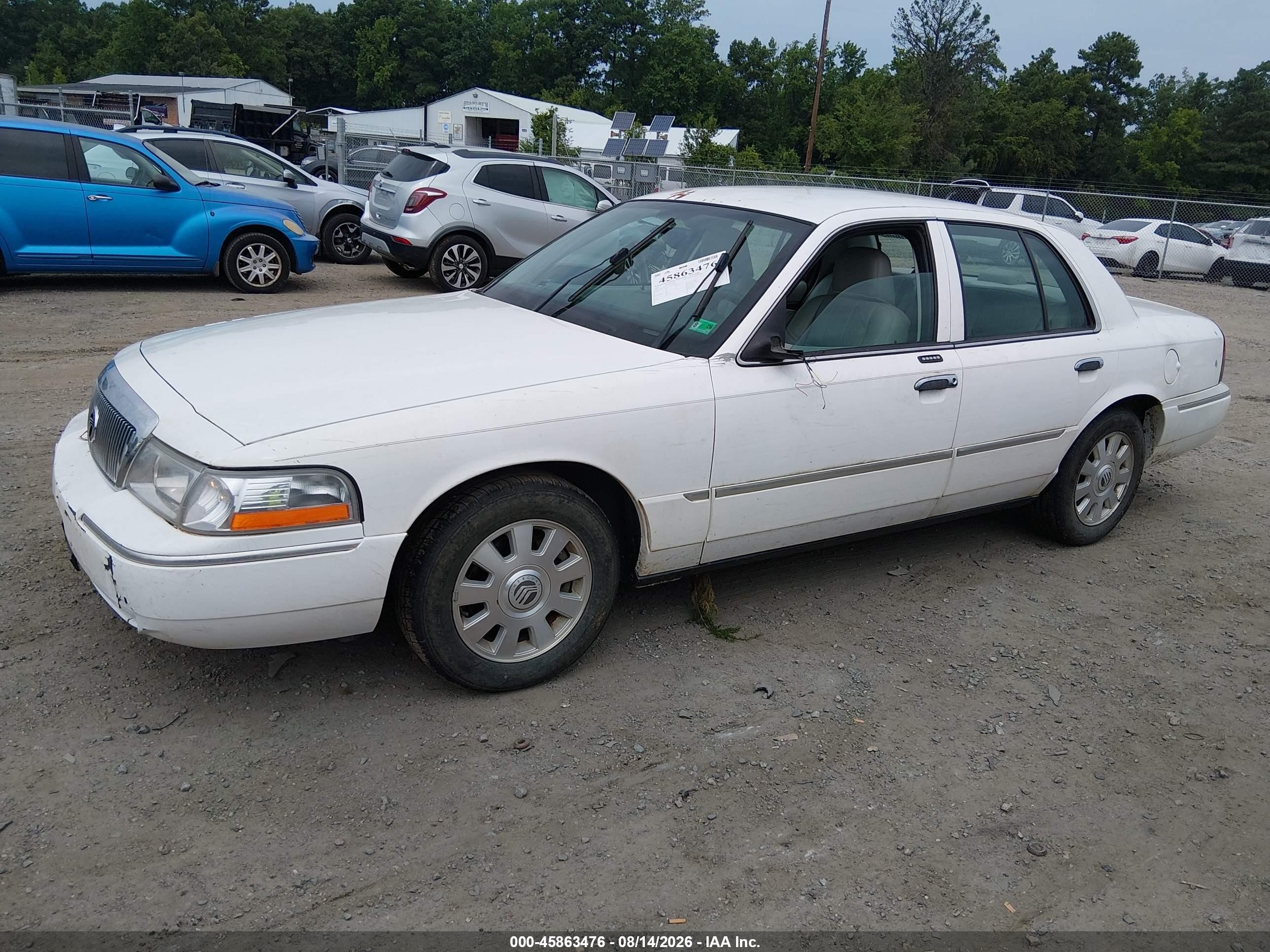 2005 Mercury Grand Marquis Ls/lse White vin: 2MEFM75WX5X630538