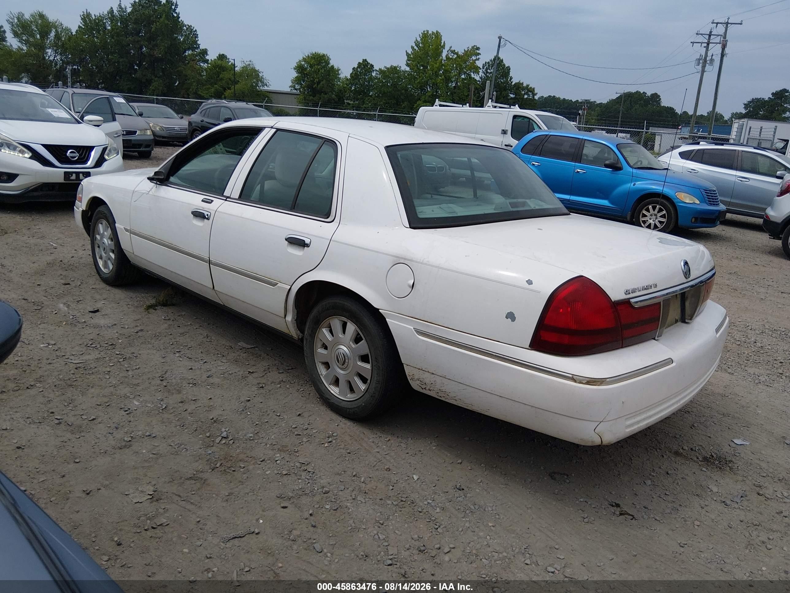 2005 Mercury Grand Marquis Ls/lse White vin: 2MEFM75WX5X630538