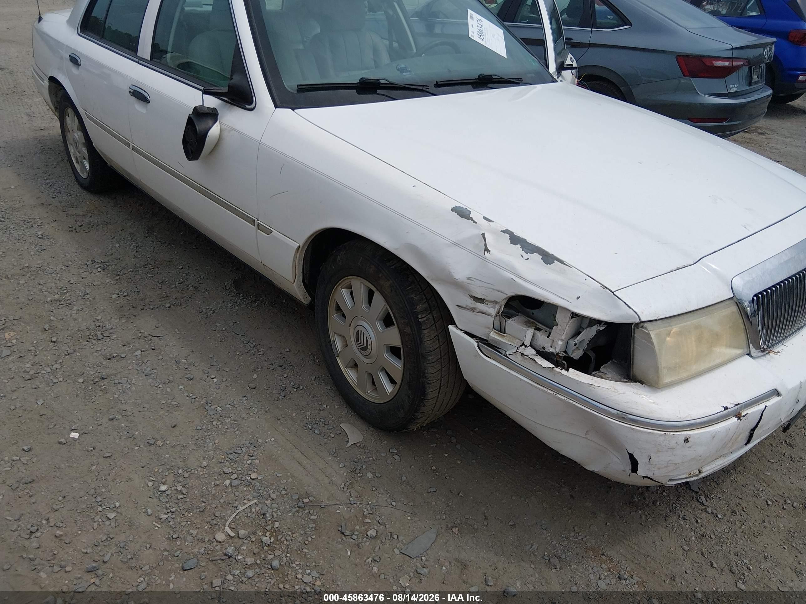 2005 Mercury Grand Marquis Ls/lse White vin: 2MEFM75WX5X630538