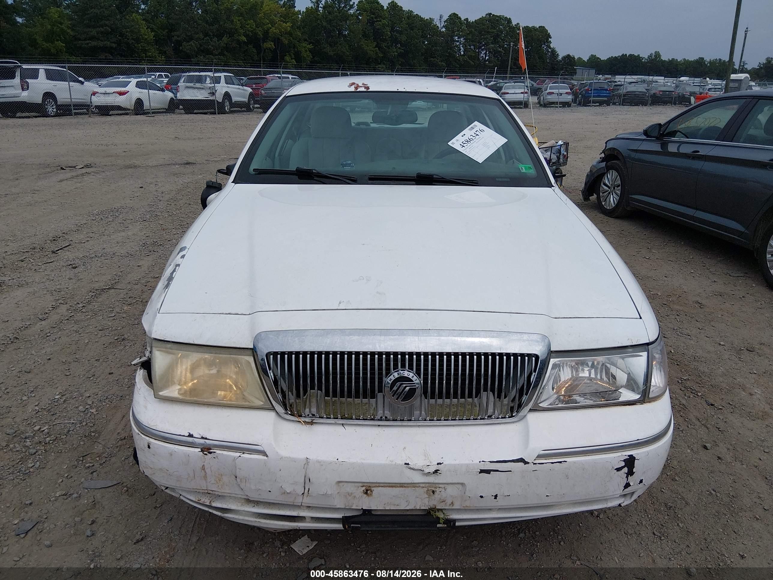 2005 Mercury Grand Marquis Ls/lse White vin: 2MEFM75WX5X630538