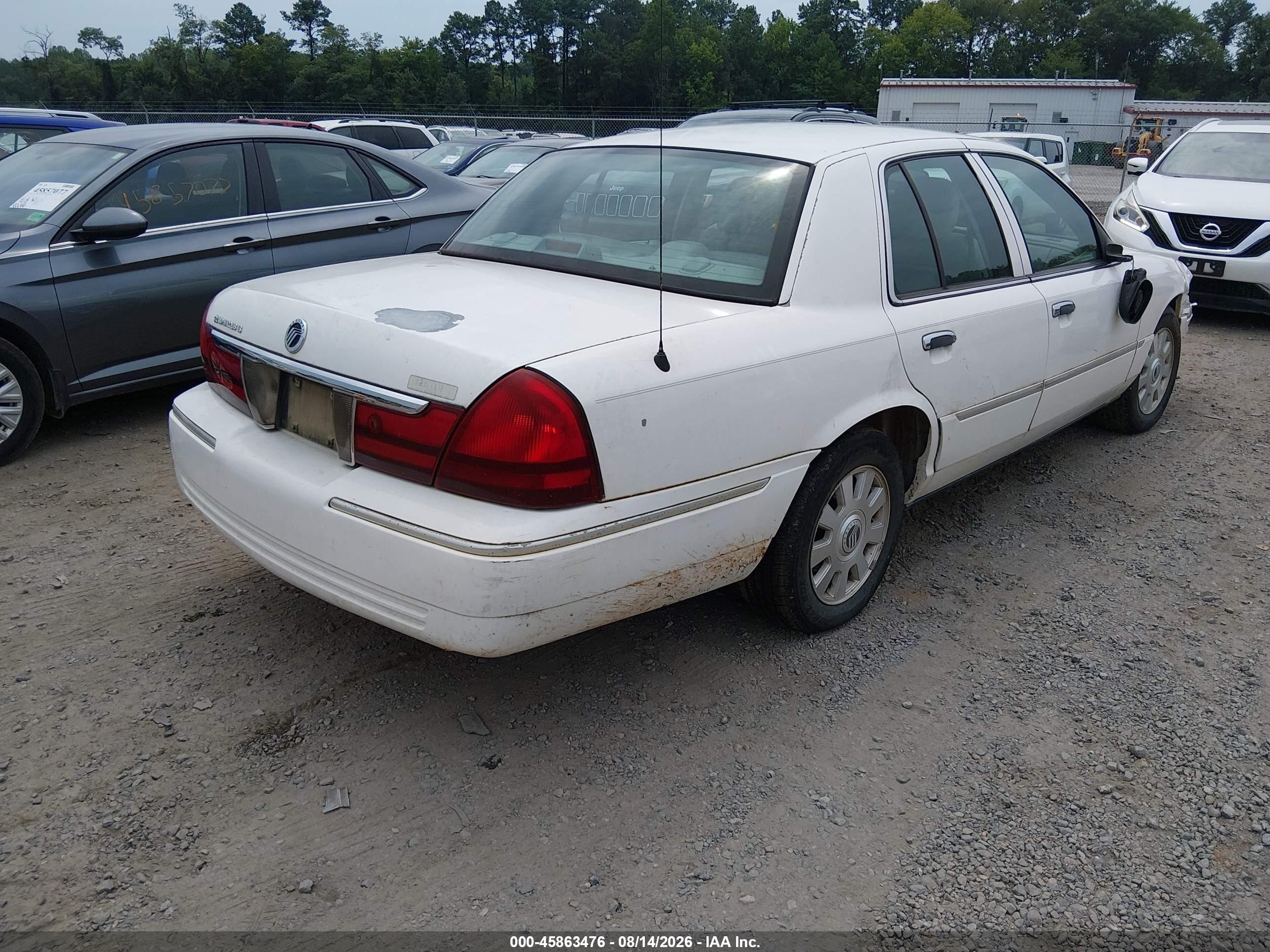 2005 Mercury Grand Marquis Ls/lse White vin: 2MEFM75WX5X630538