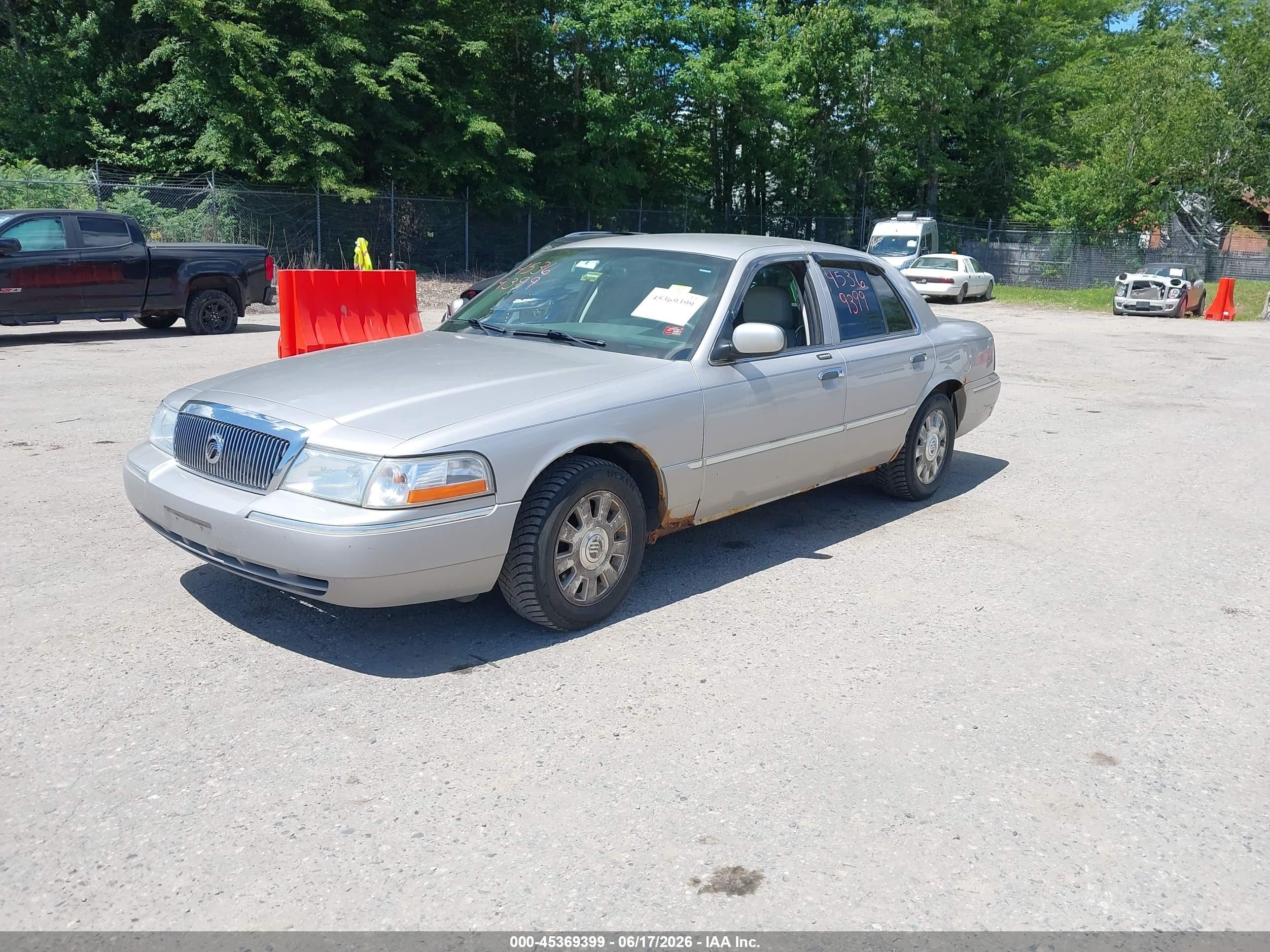 2005 Mercury Grand Marquis Ls/lse Silver vin: 2MEFM75WX5X660879