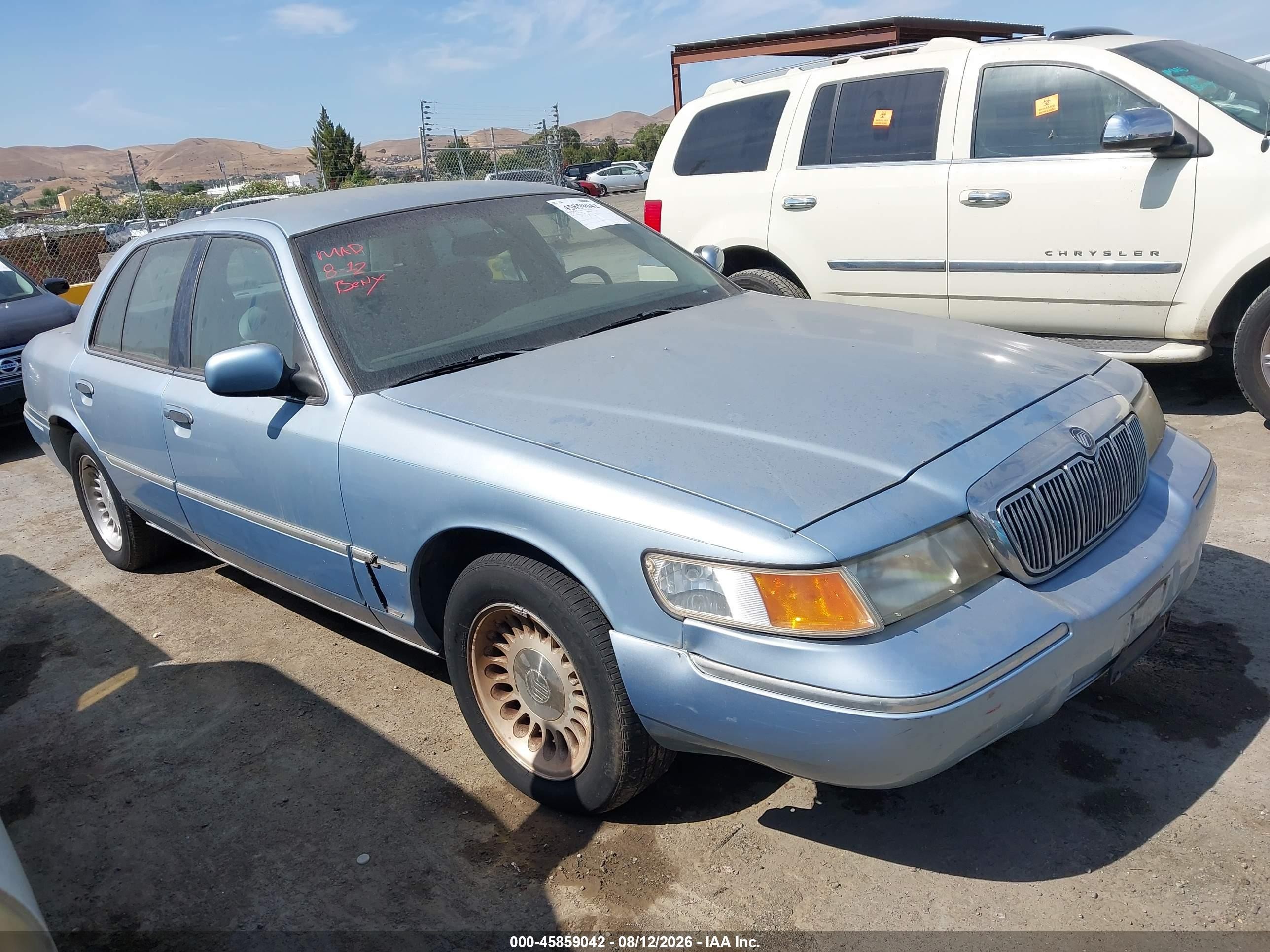 2000 Mercury Grand Marquis Ls Light Blue vin: 2MEFM75WXYX671689