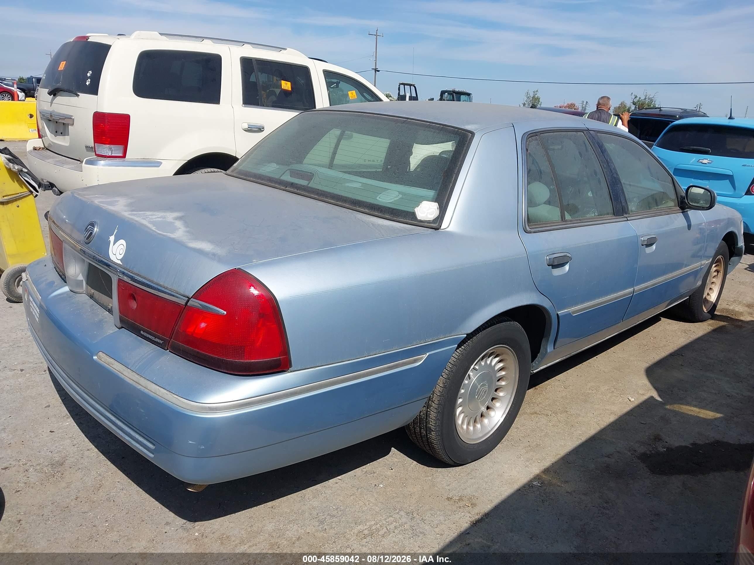 2000 Mercury Grand Marquis Ls Light Blue vin: 2MEFM75WXYX671689