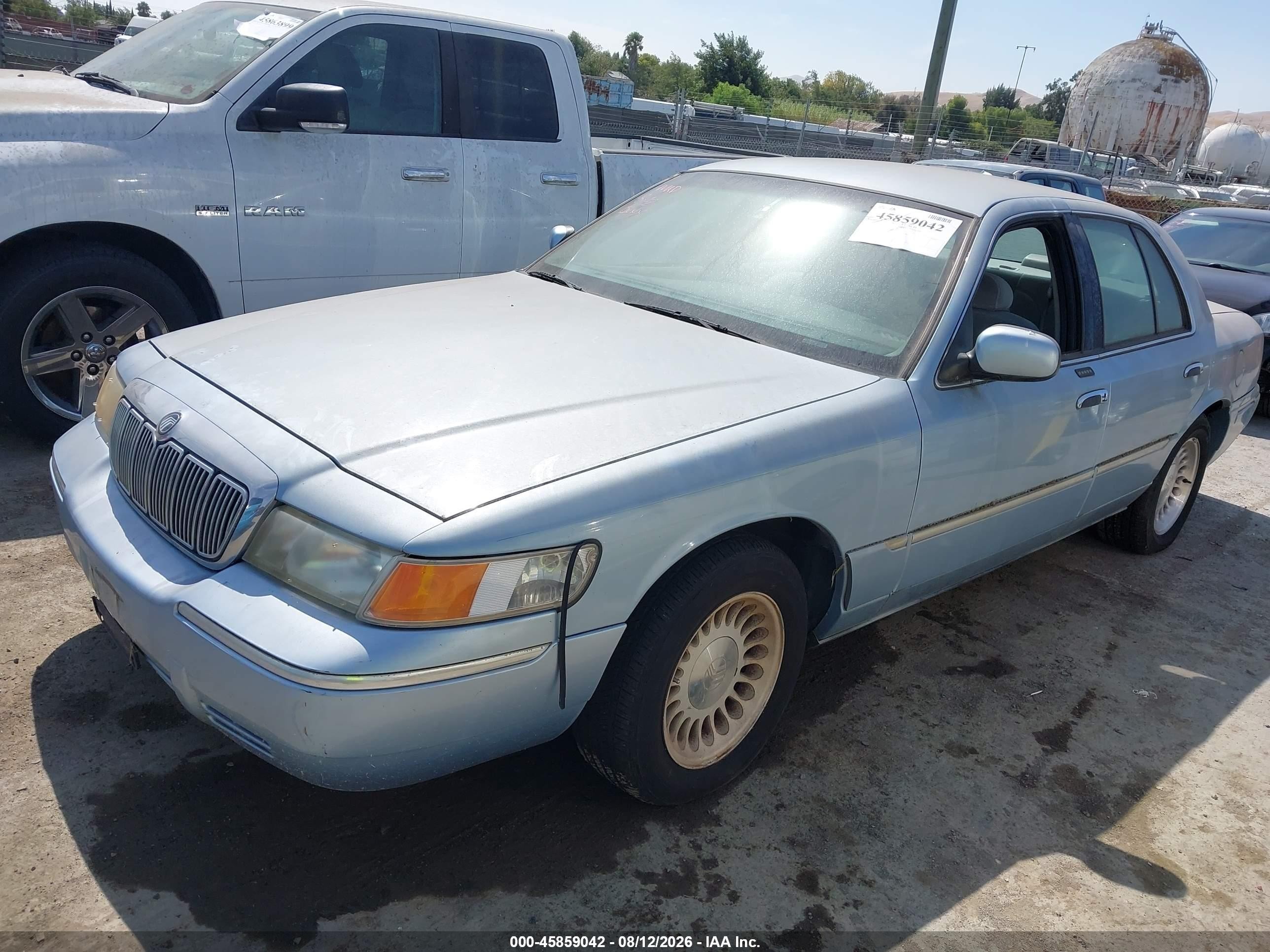2000 Mercury Grand Marquis Ls Light Blue vin: 2MEFM75WXYX671689