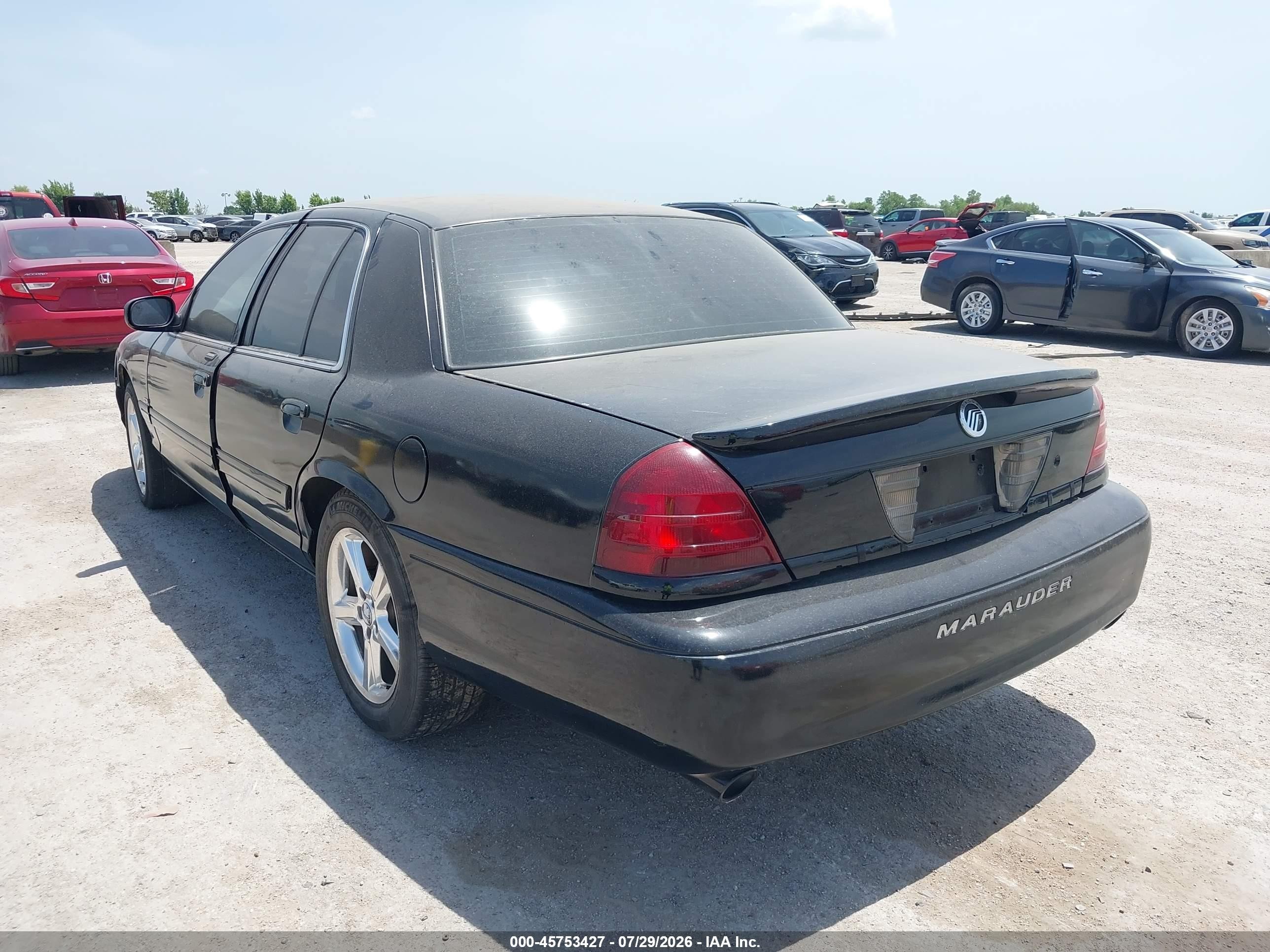 2003 Mercury Marauder   Black vin: 2MEHM75V03X632201