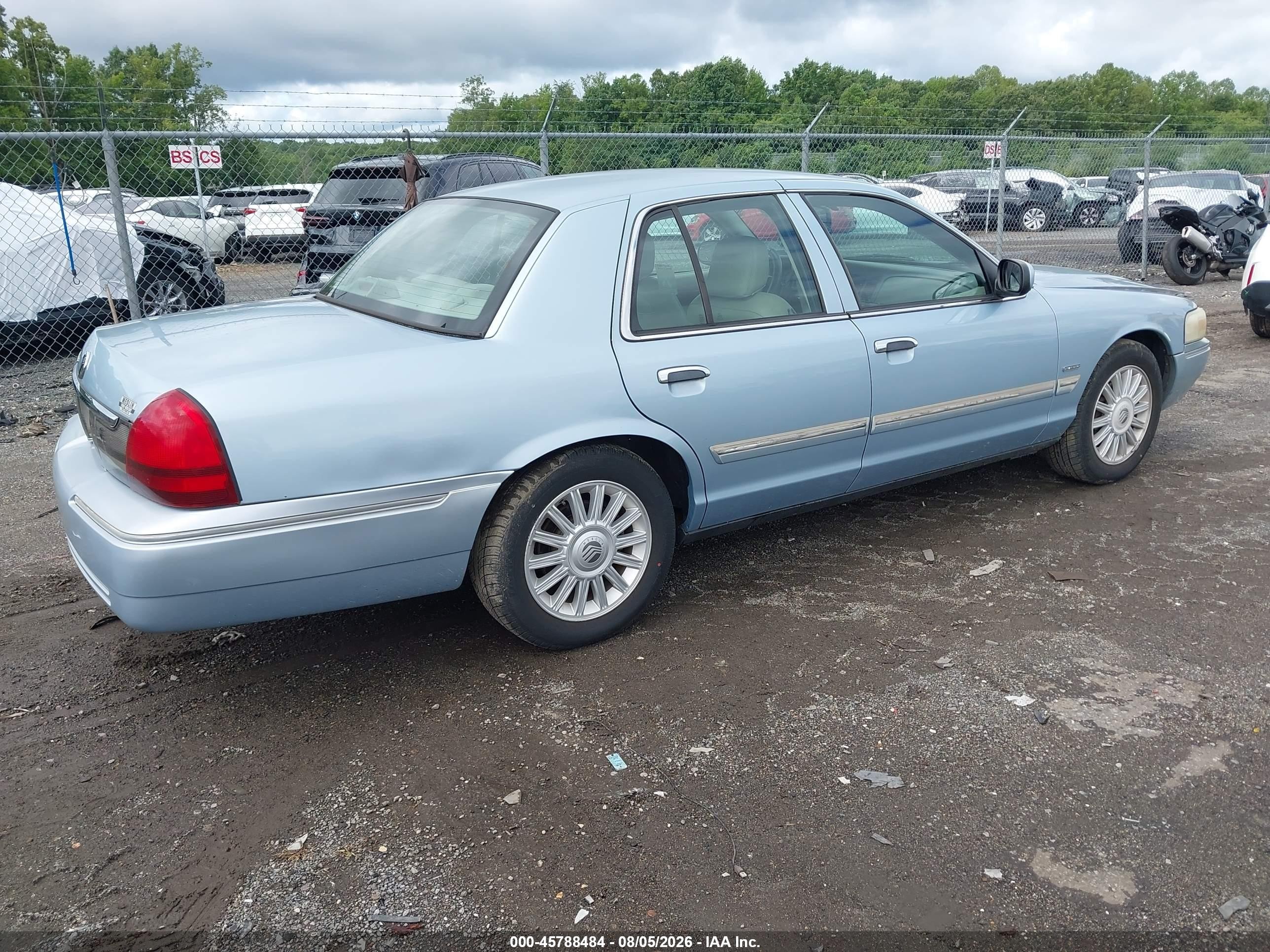 2009 Mercury Grand Marquis Ls (fleet Only) Blue vin: 2MEHM75V09X623202