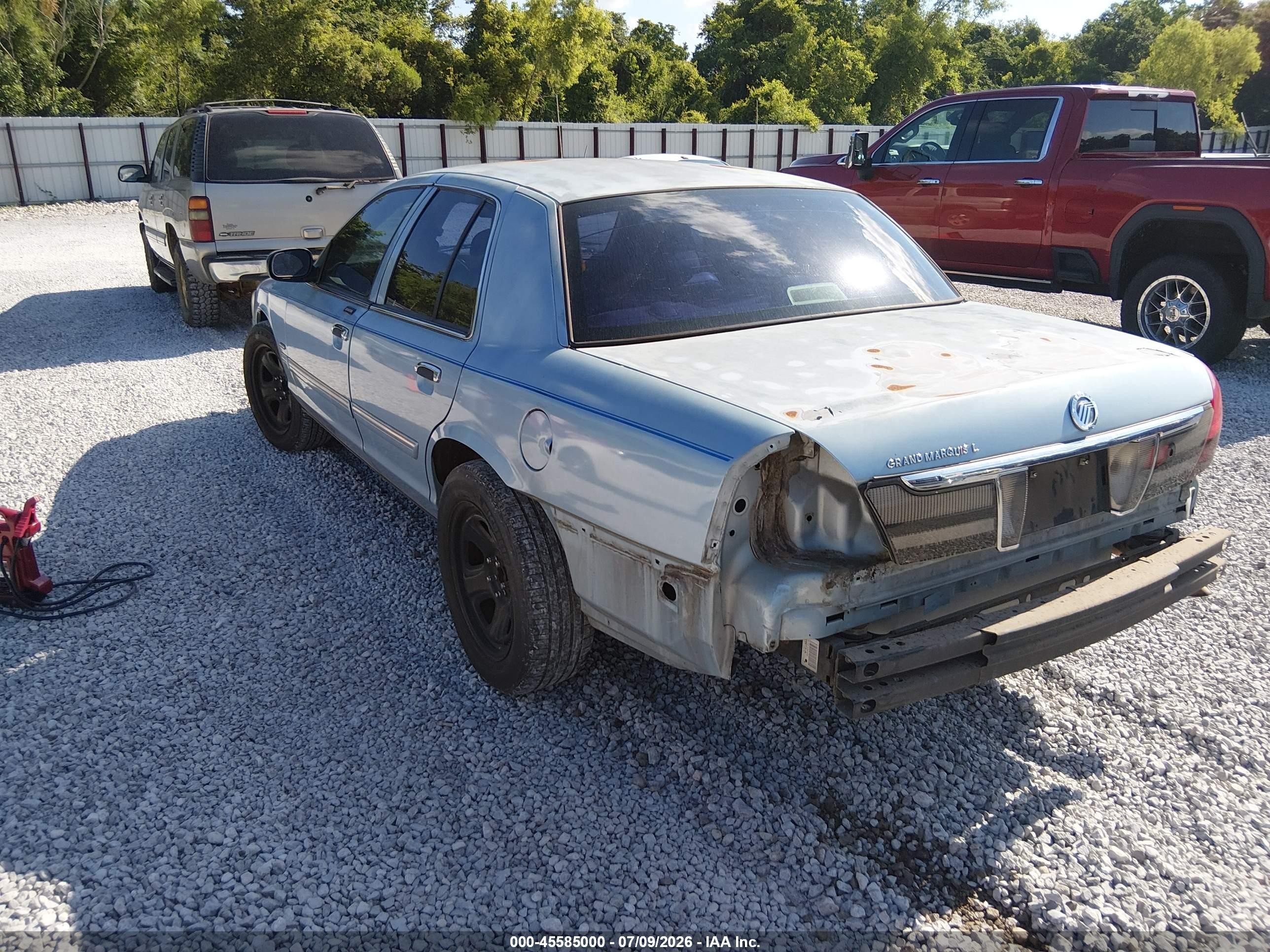2009 Mercury Grand Marquis Ls (fleet Only) Blue vin: 2MEHM75V09X632370