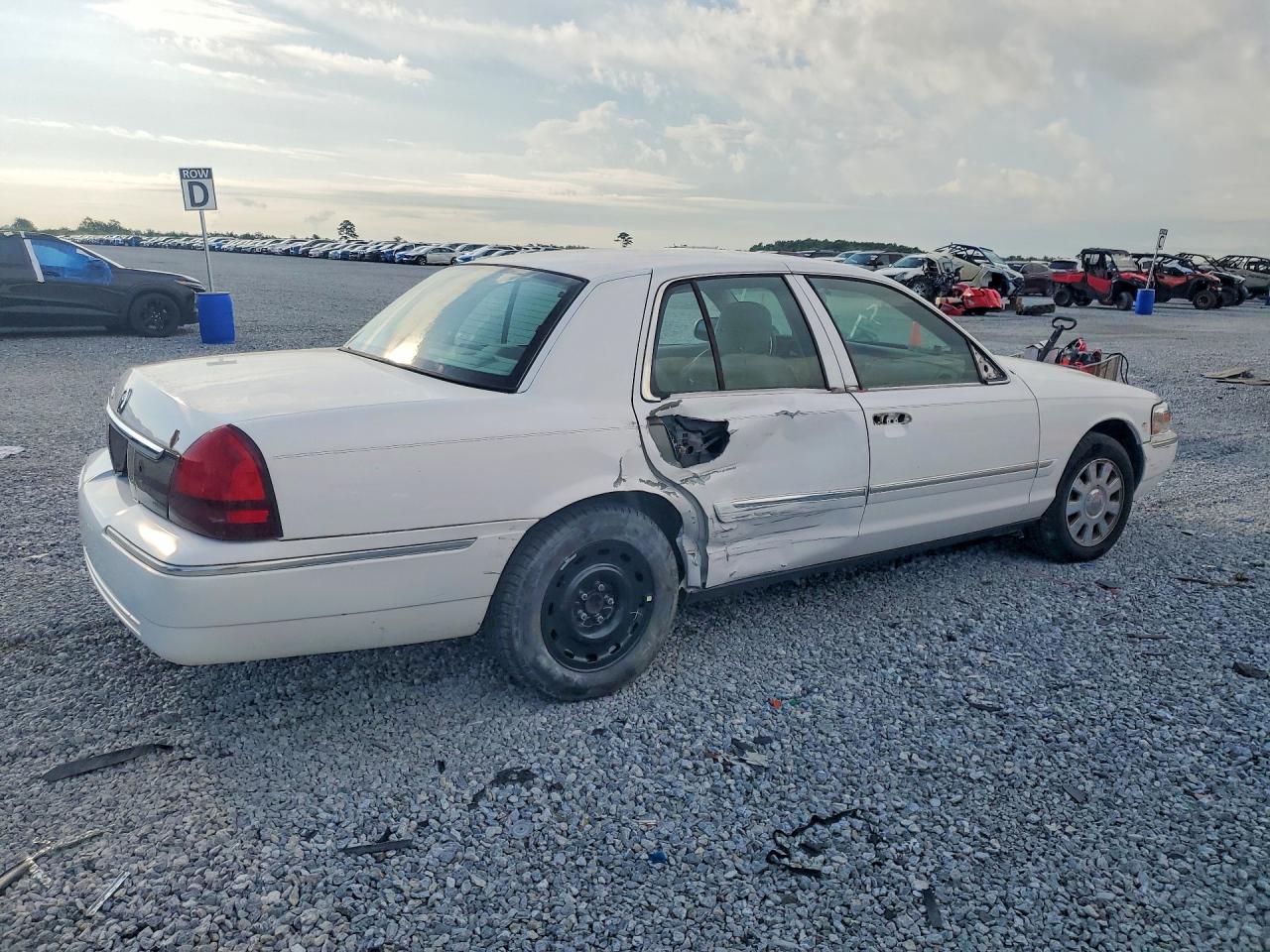 2008 Mercury Grand Marquis Ls White vin: 2MEHM75V18X625927