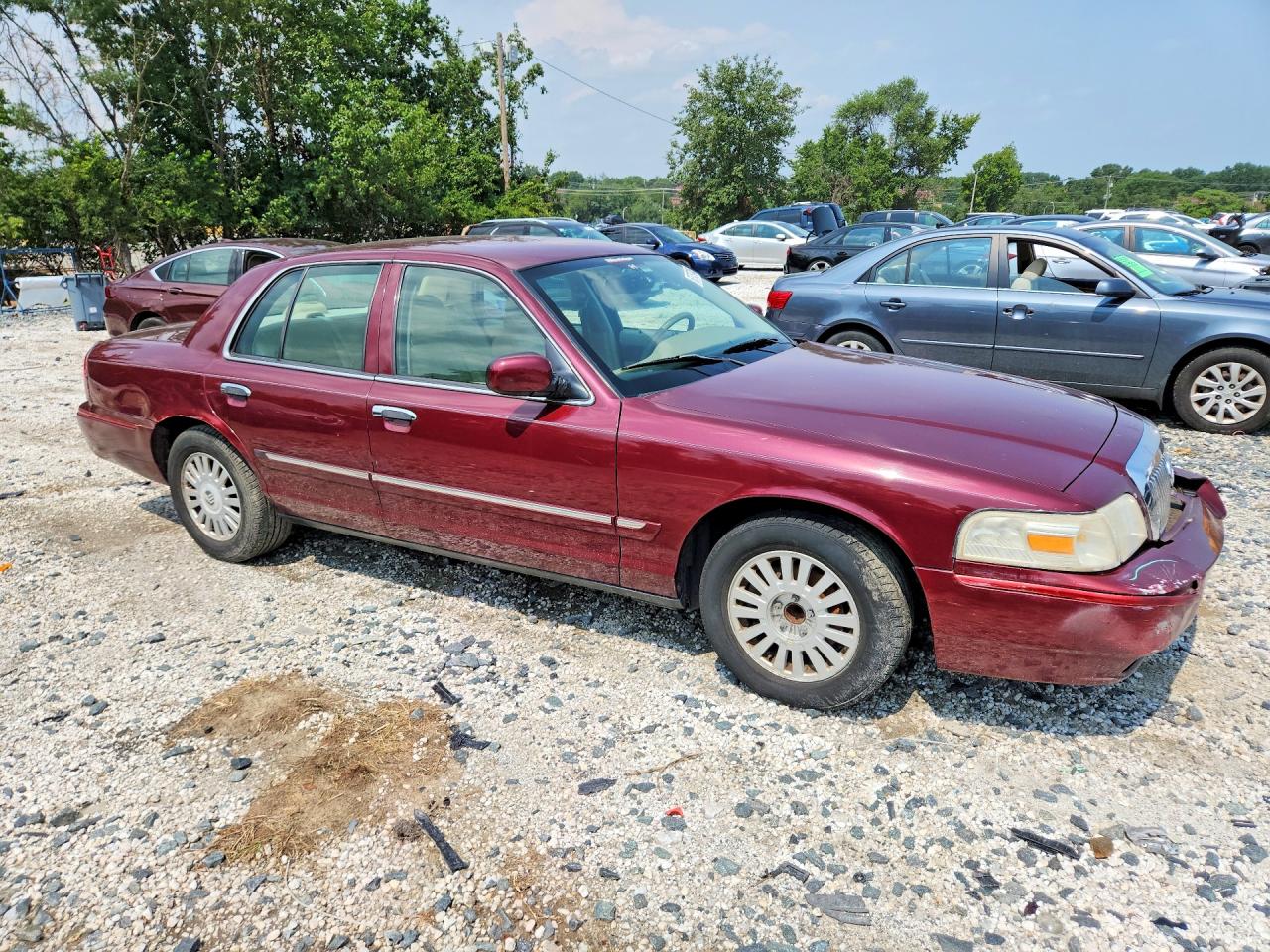 2008 Mercury Grand Marquis Ls Burgundy vin: 2MEHM75V18X629489