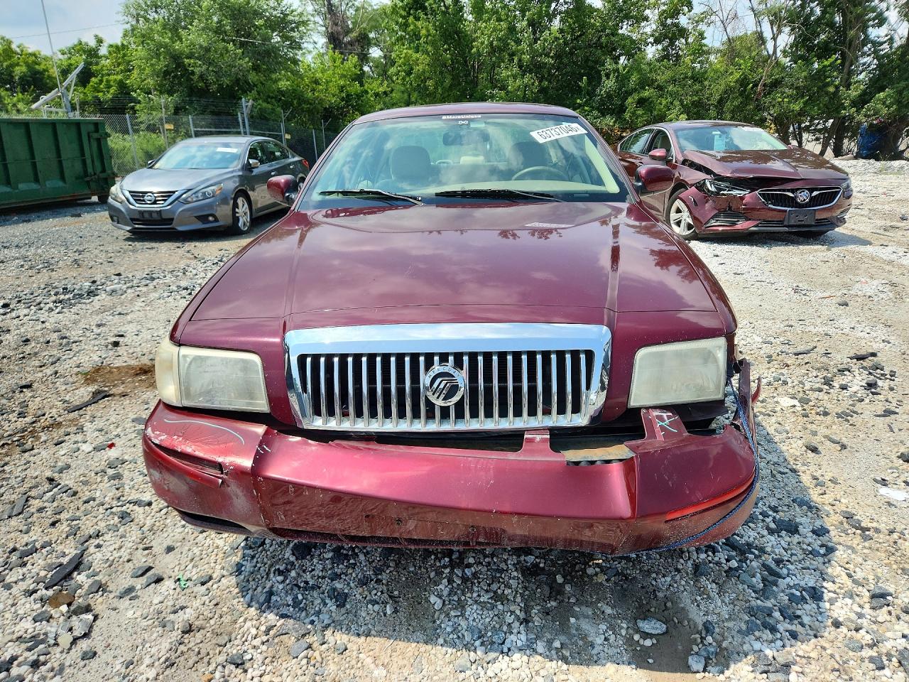 2008 Mercury Grand Marquis Ls Burgundy vin: 2MEHM75V18X629489