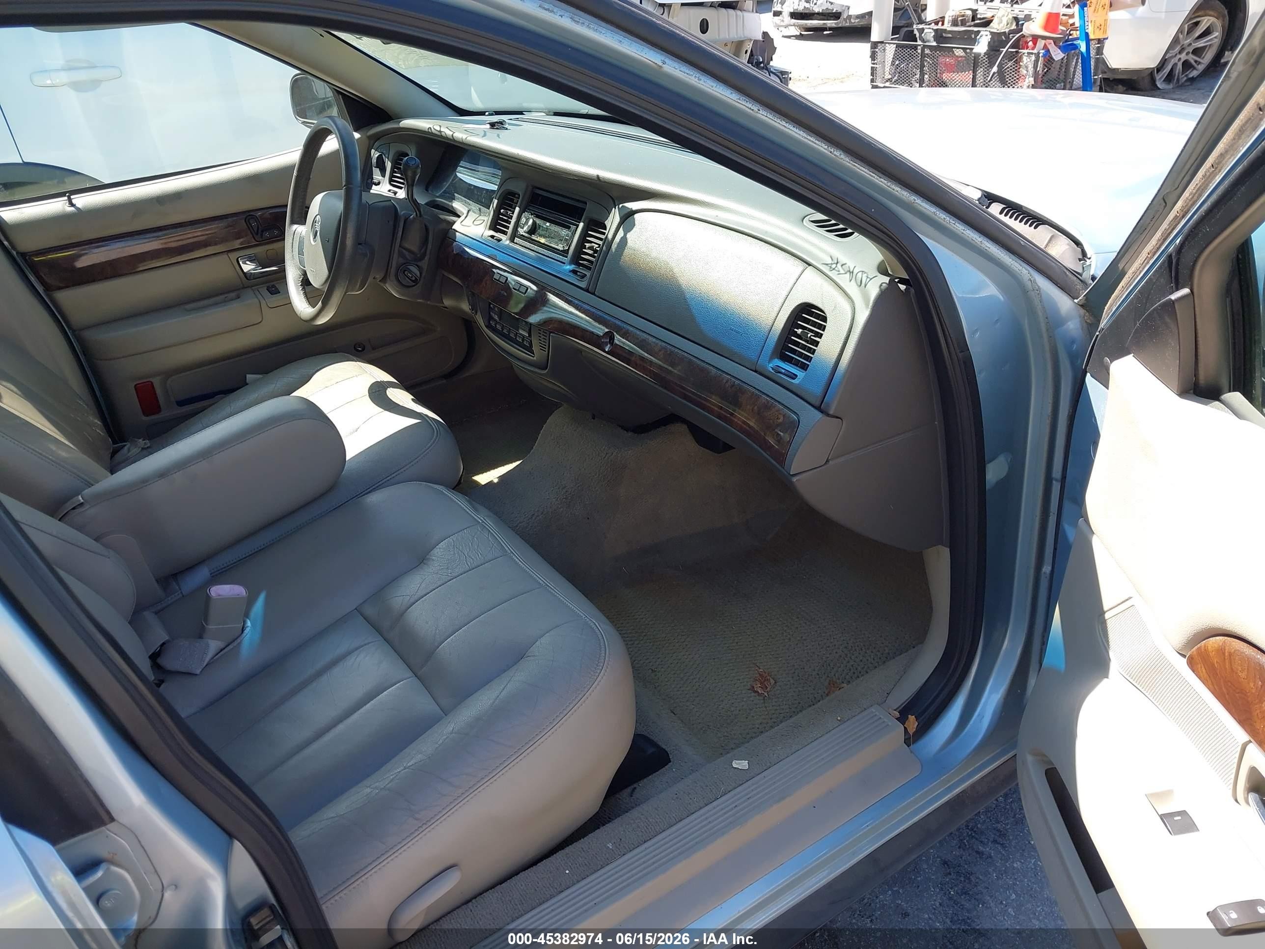 2009 Mercury Grand Marquis Ls (fleet Only) Light Blue vin: 2MEHM75V19X625055