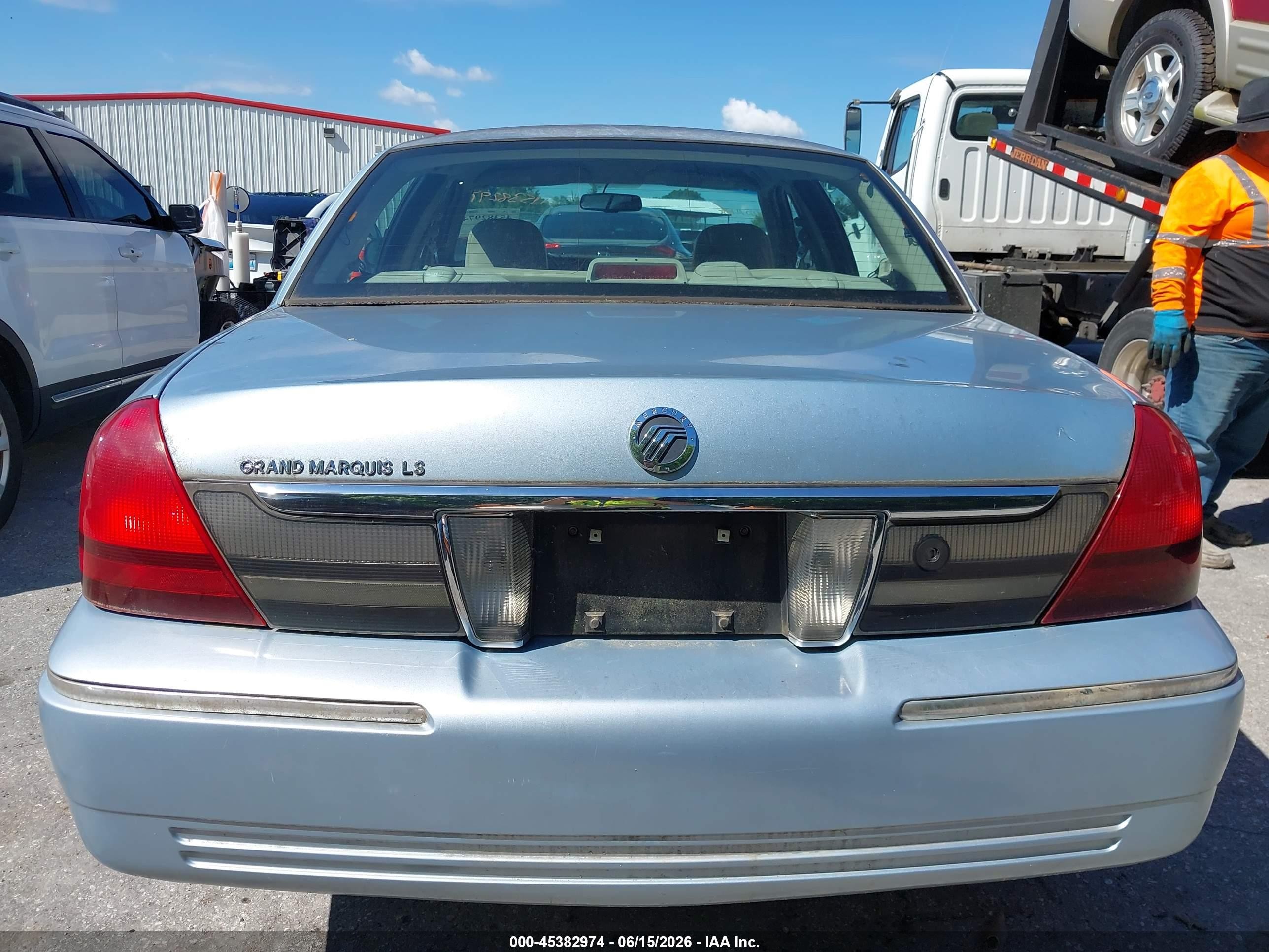 2009 Mercury Grand Marquis Ls (fleet Only) Light Blue vin: 2MEHM75V19X625055