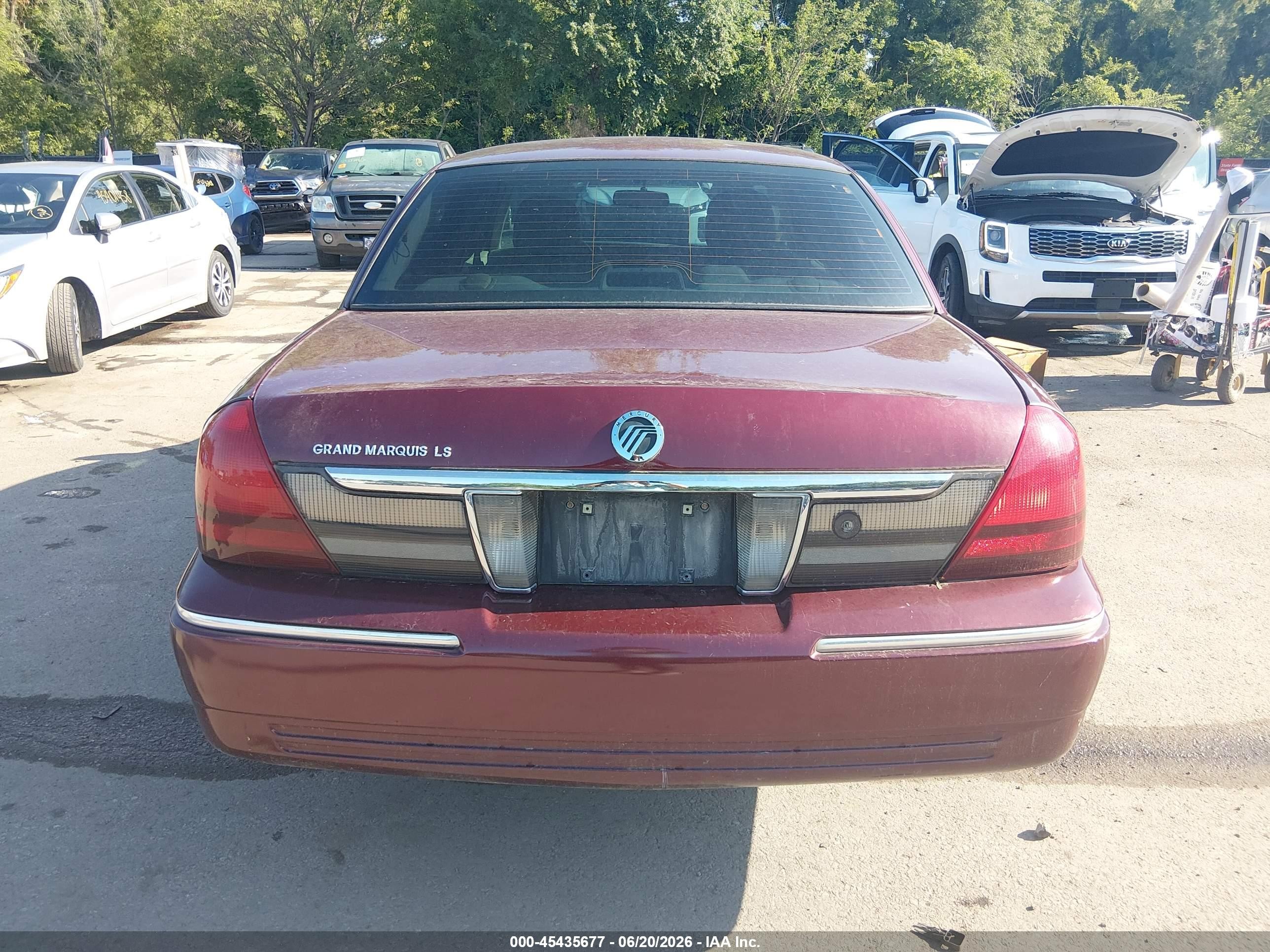2009 Mercury Grand Marquis Ls (fleet Only) Бордовый vin: 2MEHM75V19X625198
