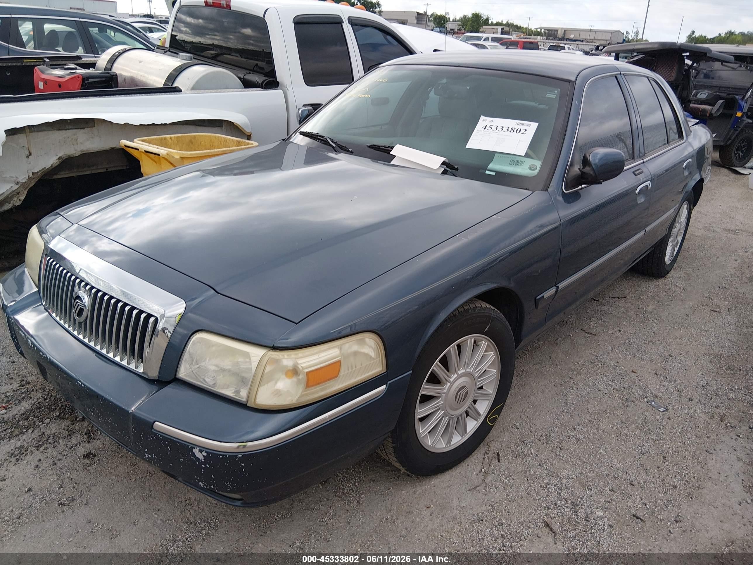 2008 Mercury Grand Marquis Ls Синий vin: 2MEHM75V28X636063