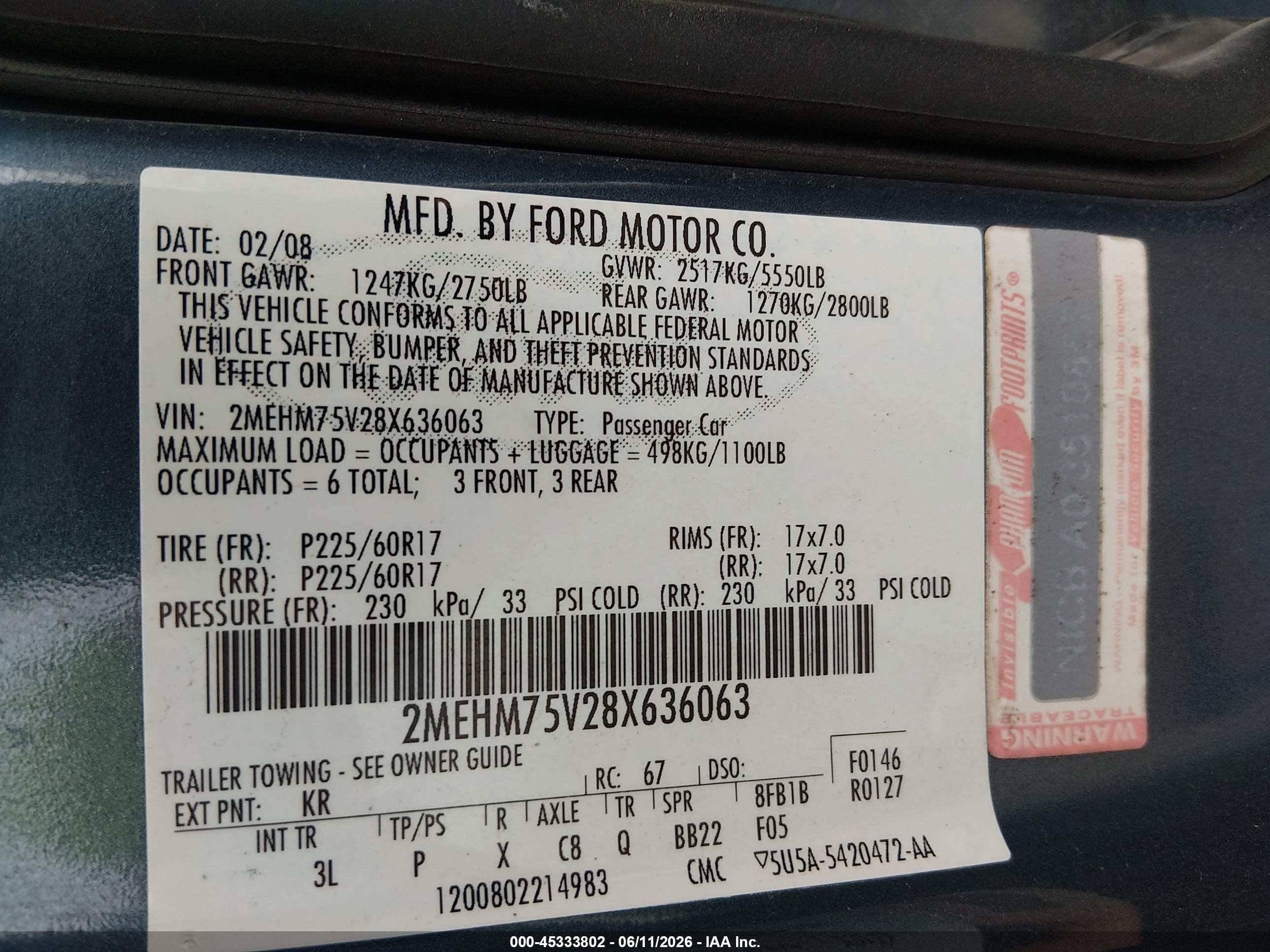 2008 Mercury Grand Marquis Ls Синий vin: 2MEHM75V28X636063