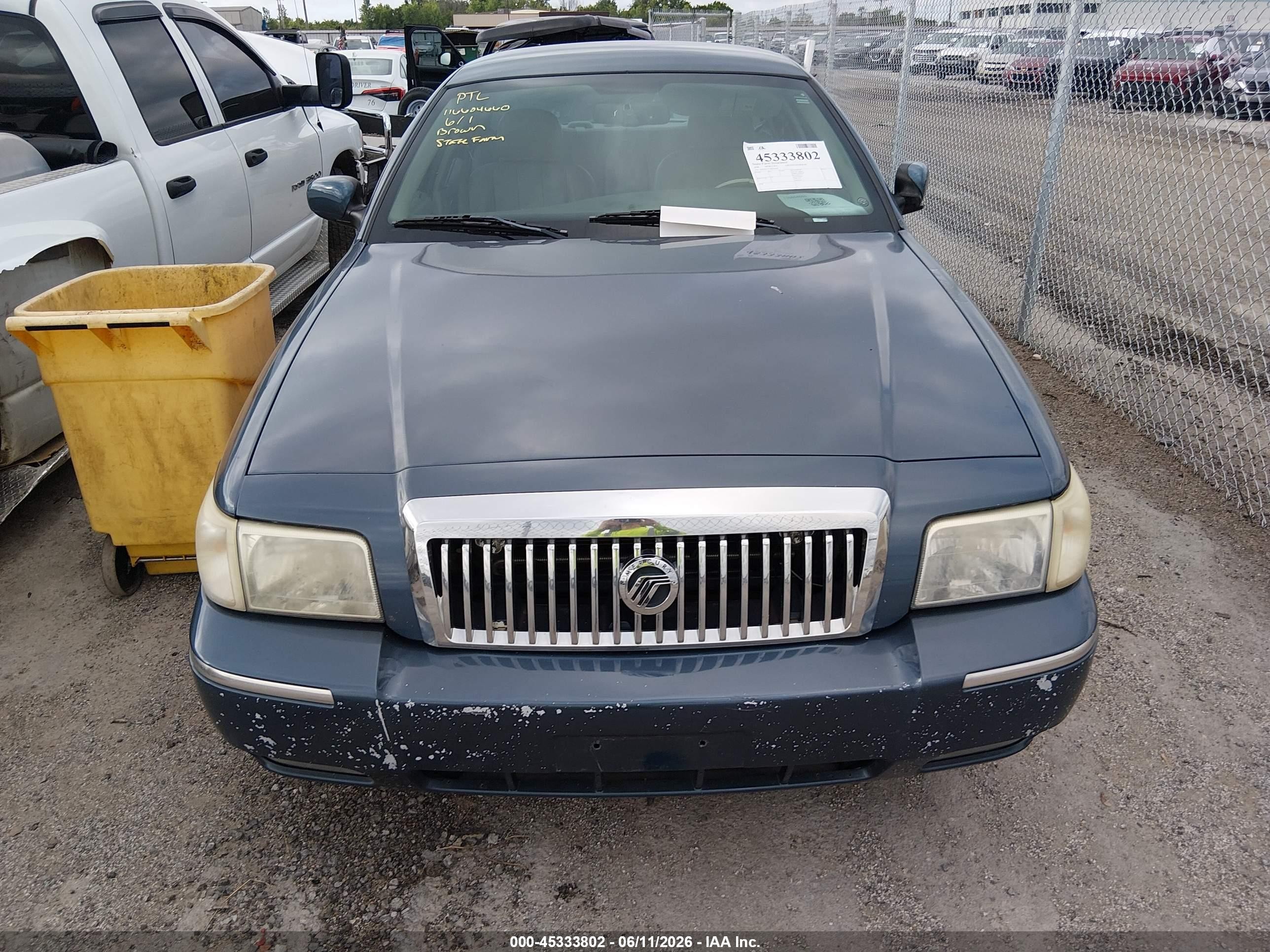 2008 Mercury Grand Marquis Ls Синий vin: 2MEHM75V28X636063