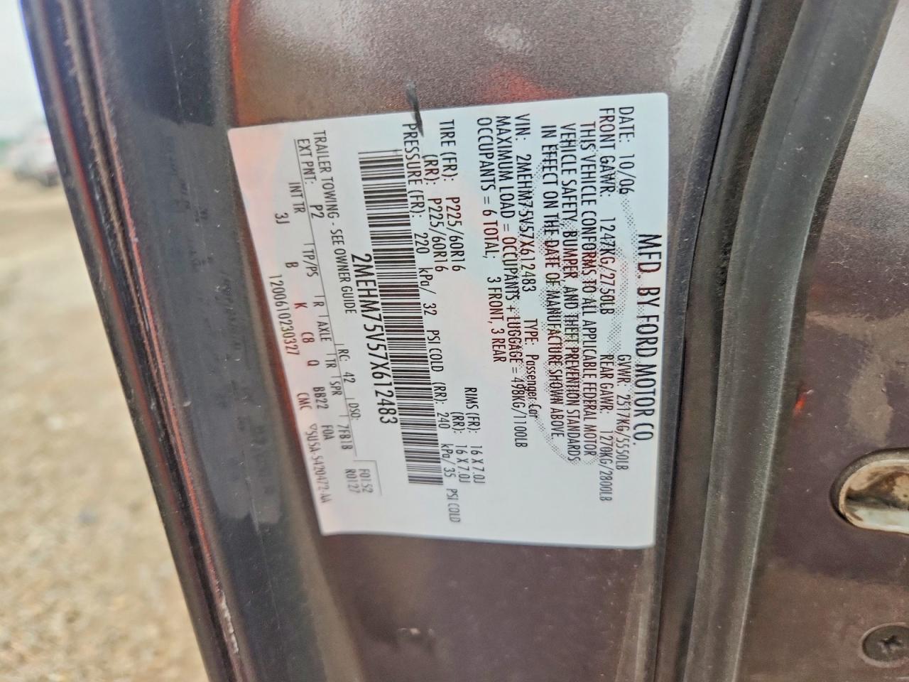 2007 Mercury Grand Marquis Ls Gray vin: 2MEHM75V57X612483