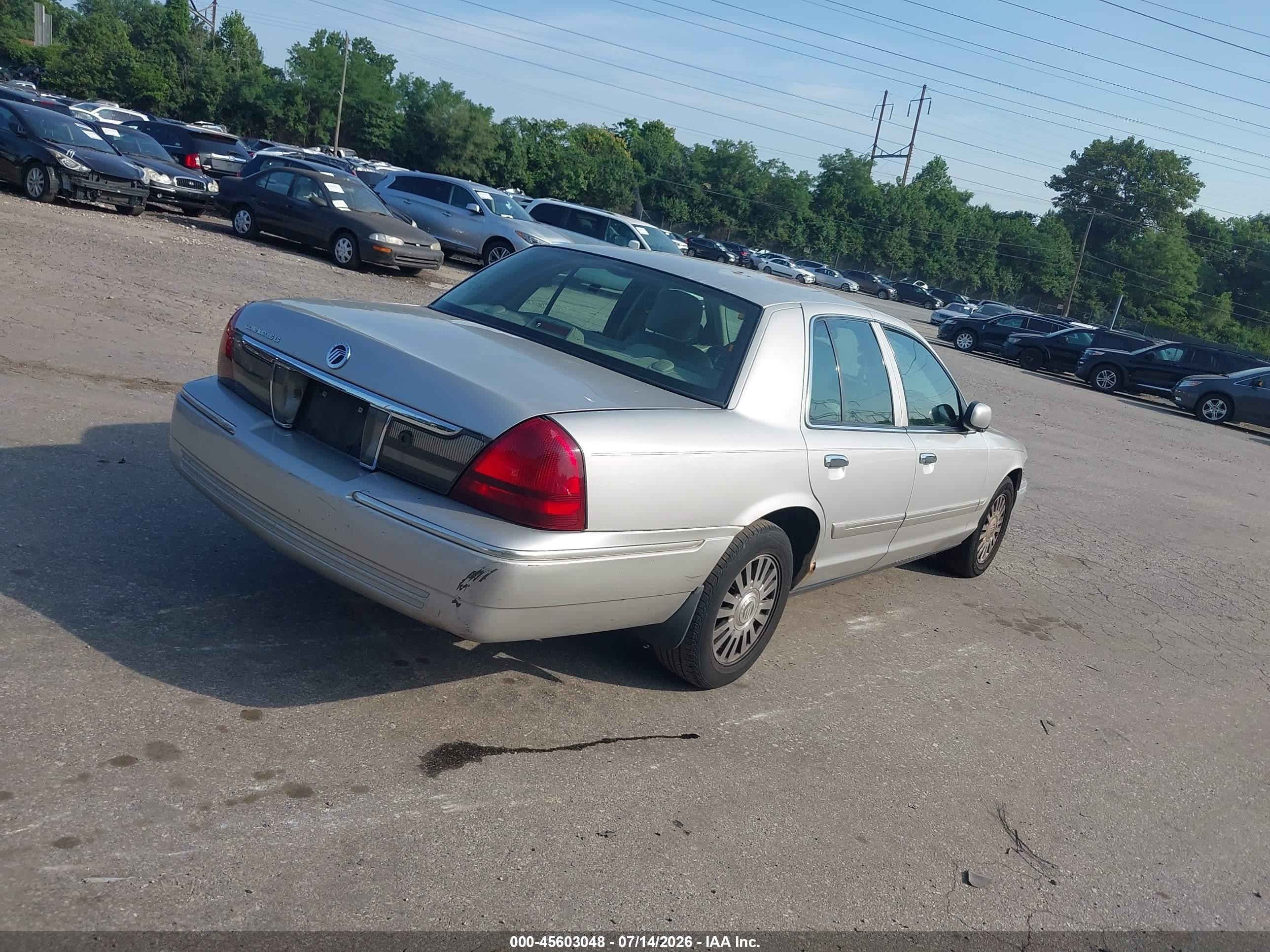 2008 Mercury Grand Marquis Ls Gray vin: 2MEHM75V58X627132