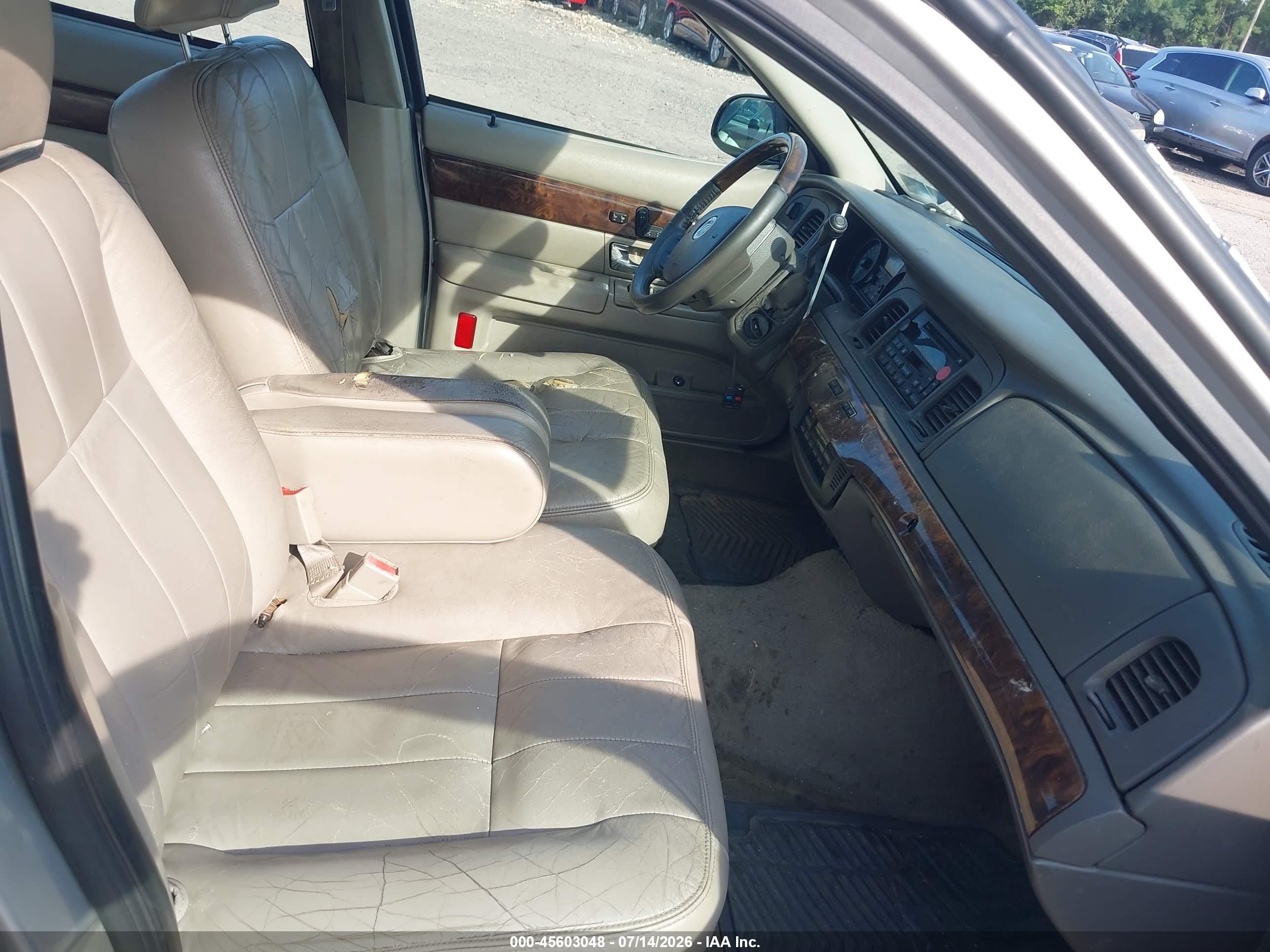 2008 Mercury Grand Marquis Ls Gray vin: 2MEHM75V58X627132