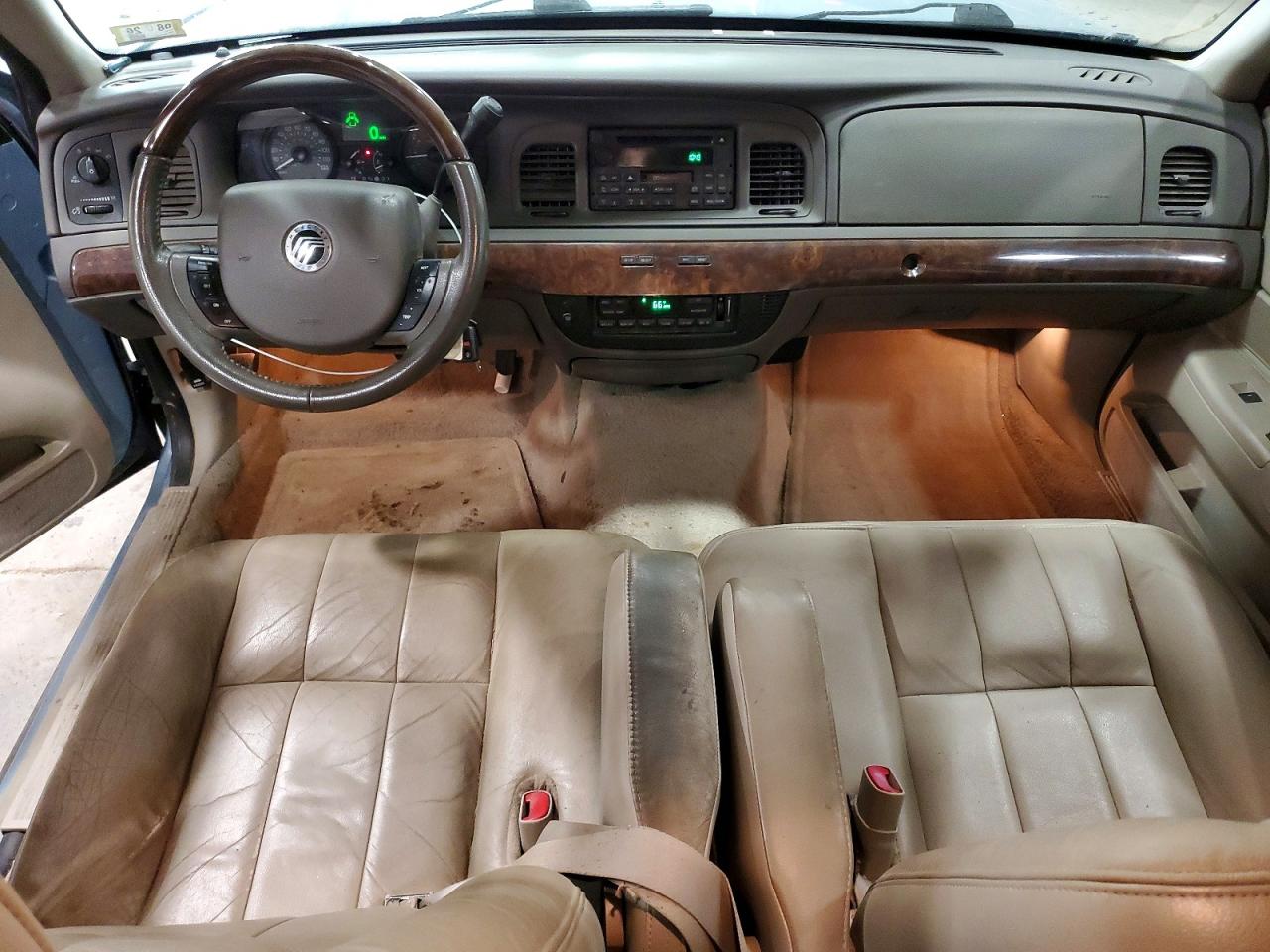 2009 Mercury Grand Marquis Ls Blue vin: 2MEHM75V59X625267