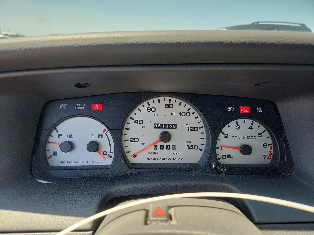2003 Mercury Marauder Black vin: 2MEHM75V63X615371