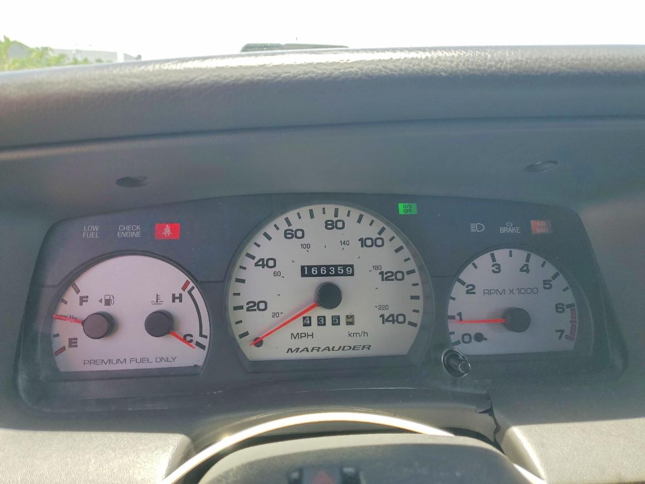 2003 Mercury Marauder Black vin: 2MEHM75V83X616859