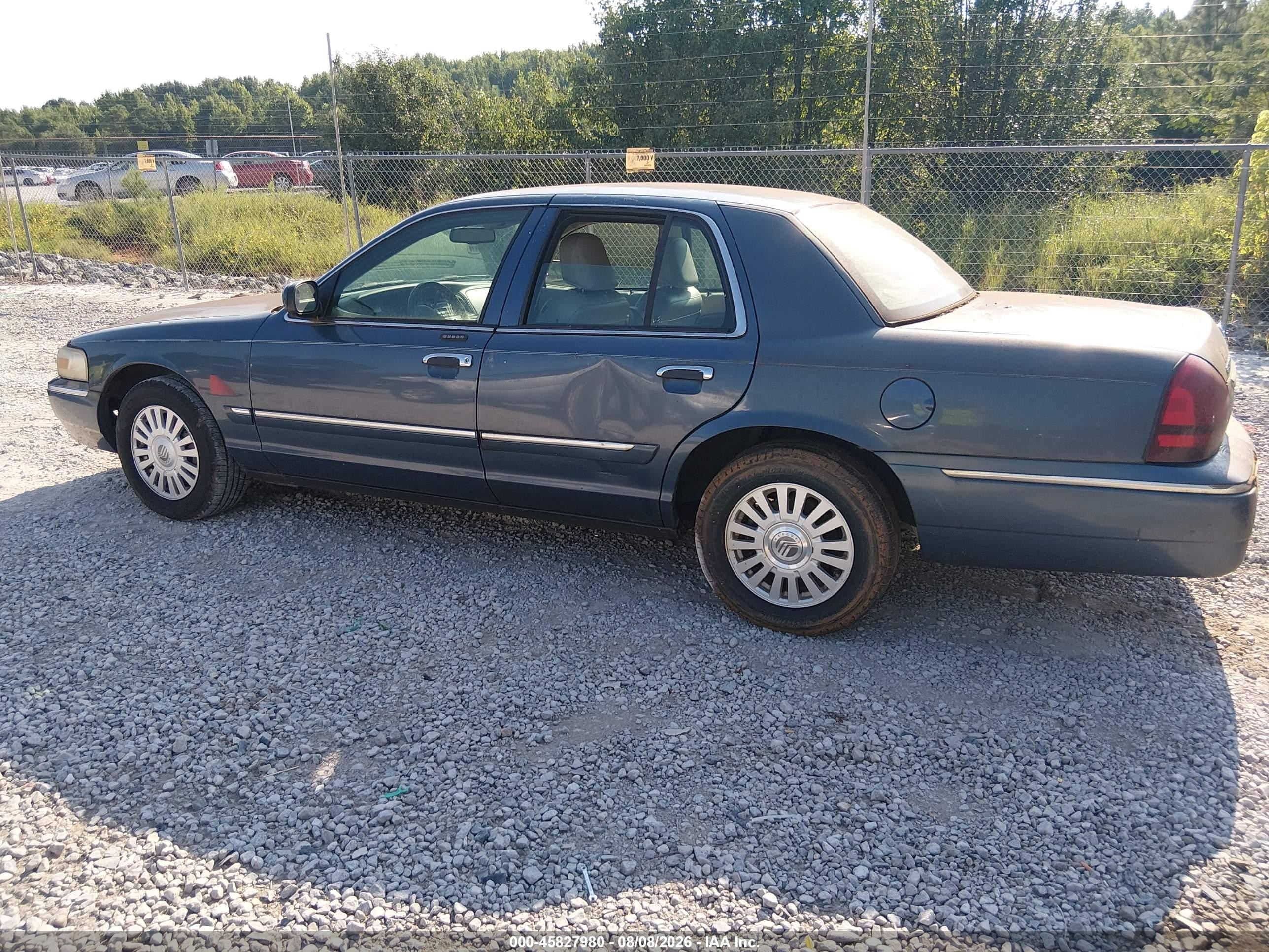 2008 Mercury Grand Marquis Ls Blue vin: 2MEHM75V98X604579
