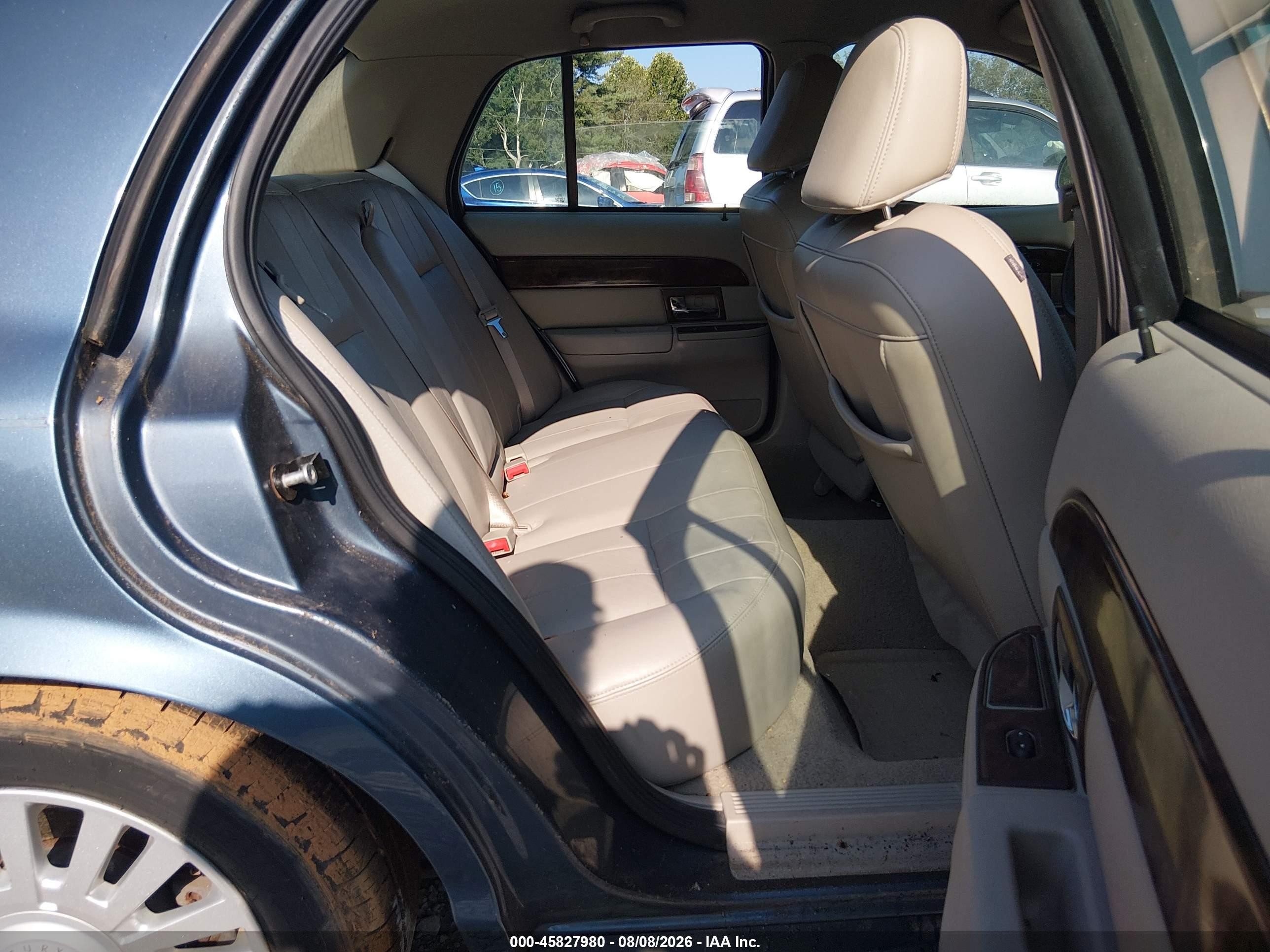 2008 Mercury Grand Marquis Ls Blue vin: 2MEHM75V98X604579
