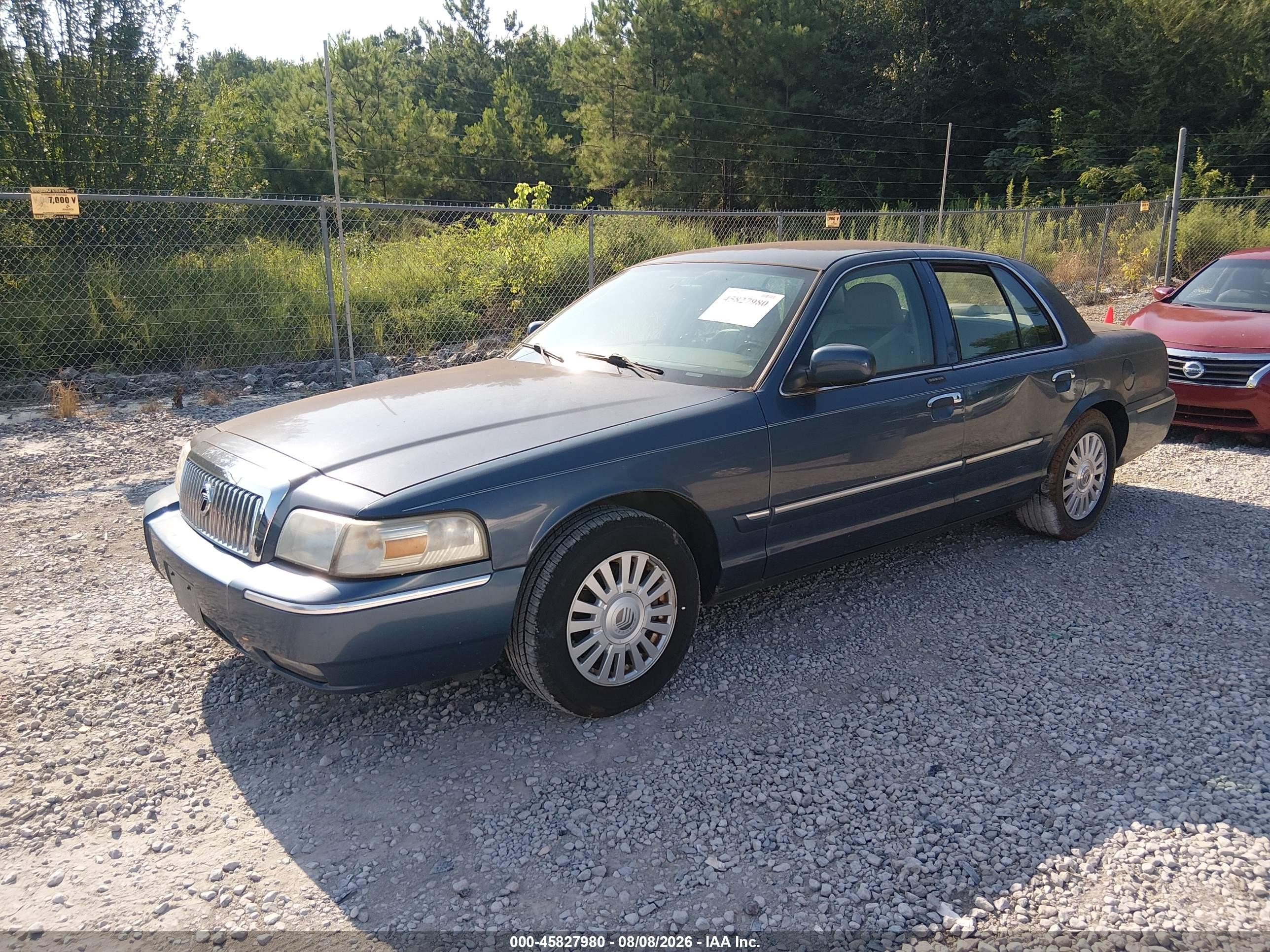 2008 Mercury Grand Marquis Ls Blue vin: 2MEHM75V98X604579
