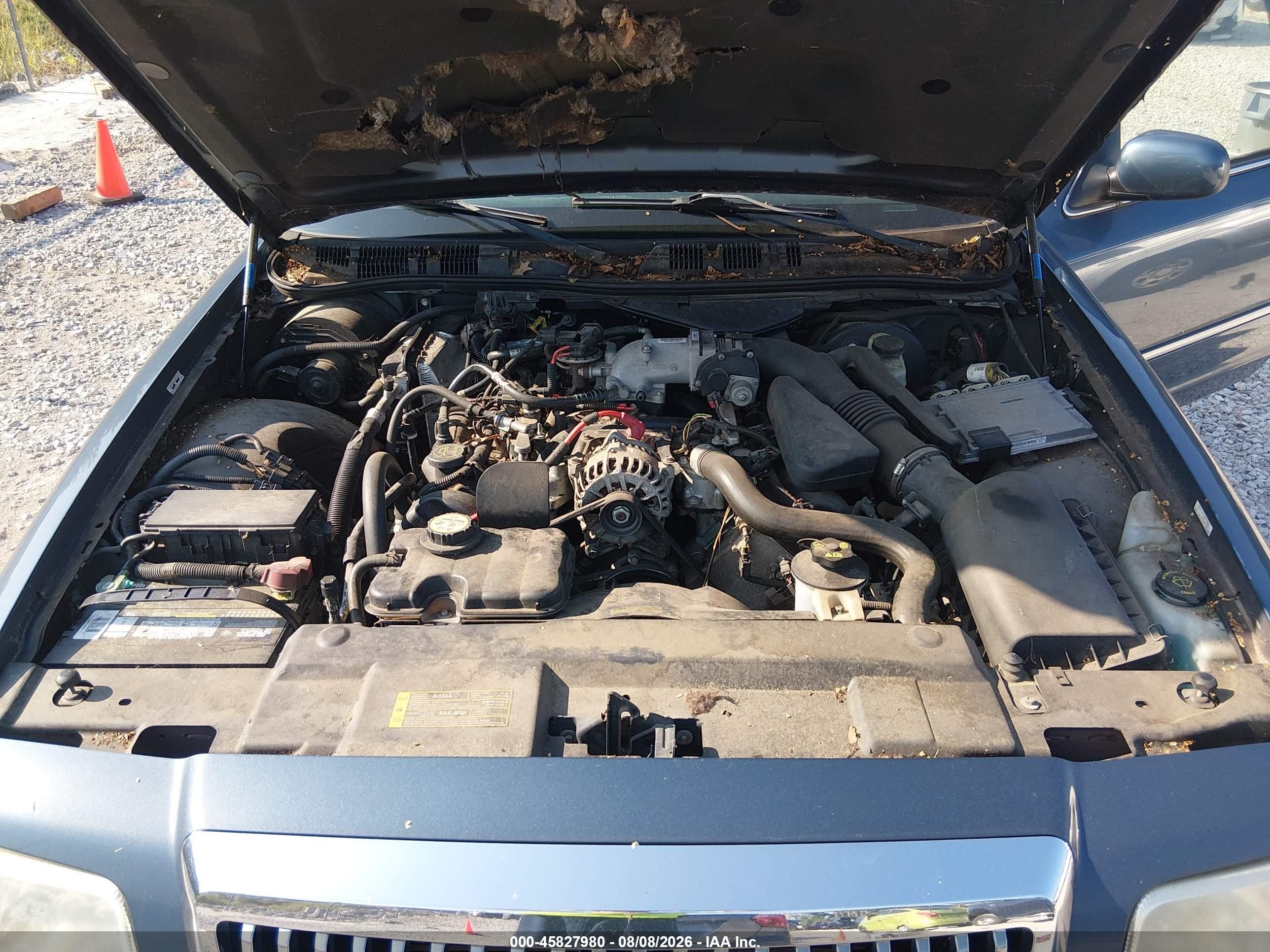 2008 Mercury Grand Marquis Ls Blue vin: 2MEHM75V98X604579