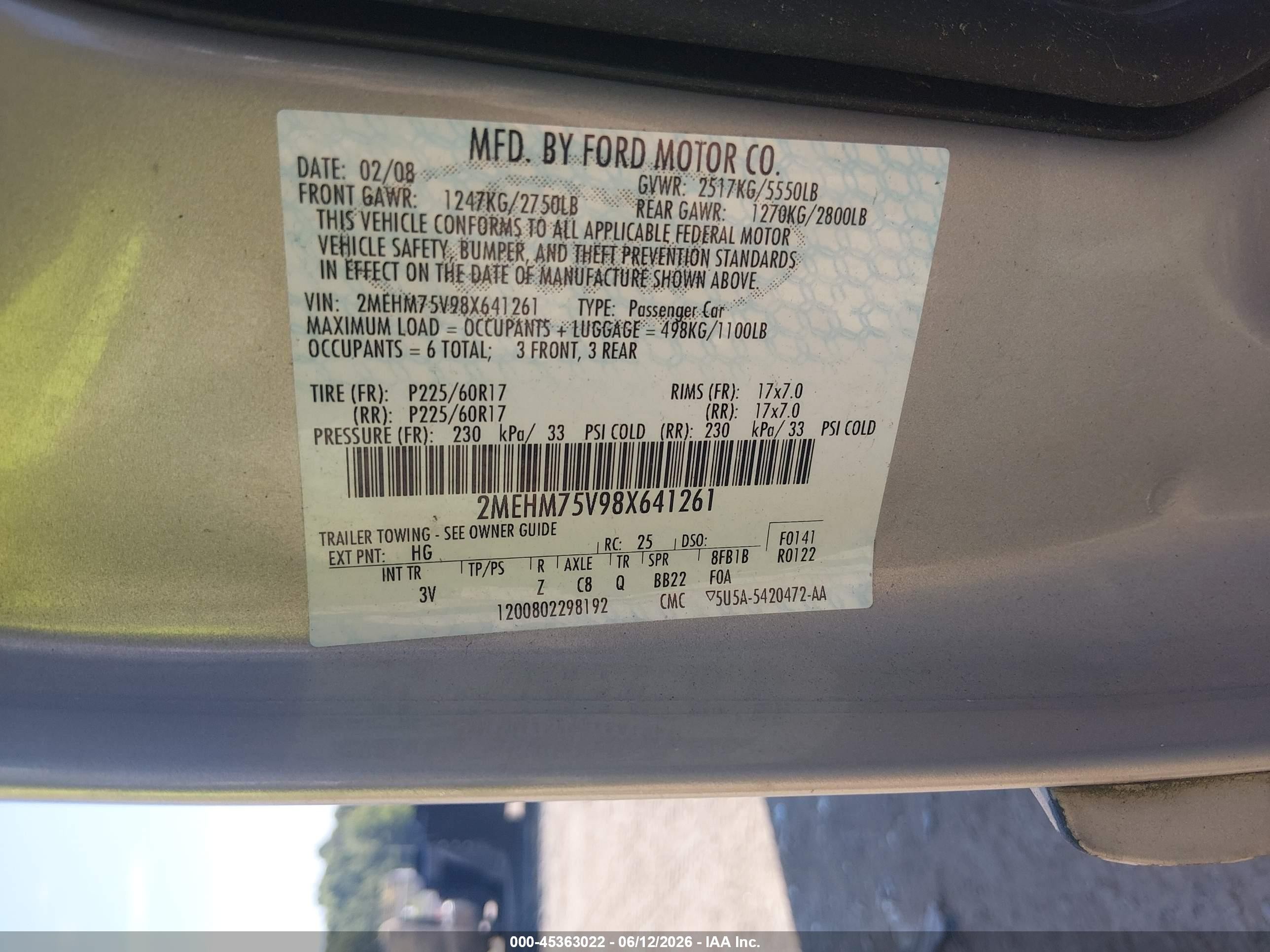 2008 Mercury Grand Marquis Ls Pewter vin: 2MEHM75V98X641261