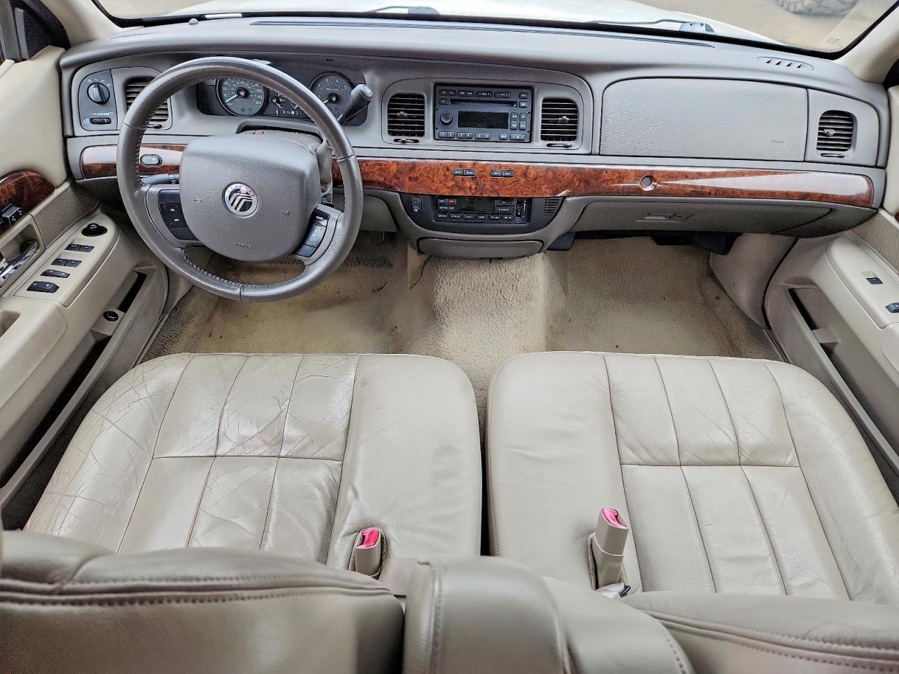 2009 Mercury Grand Marquis Ls White vin: 2MEHM75V99X601778