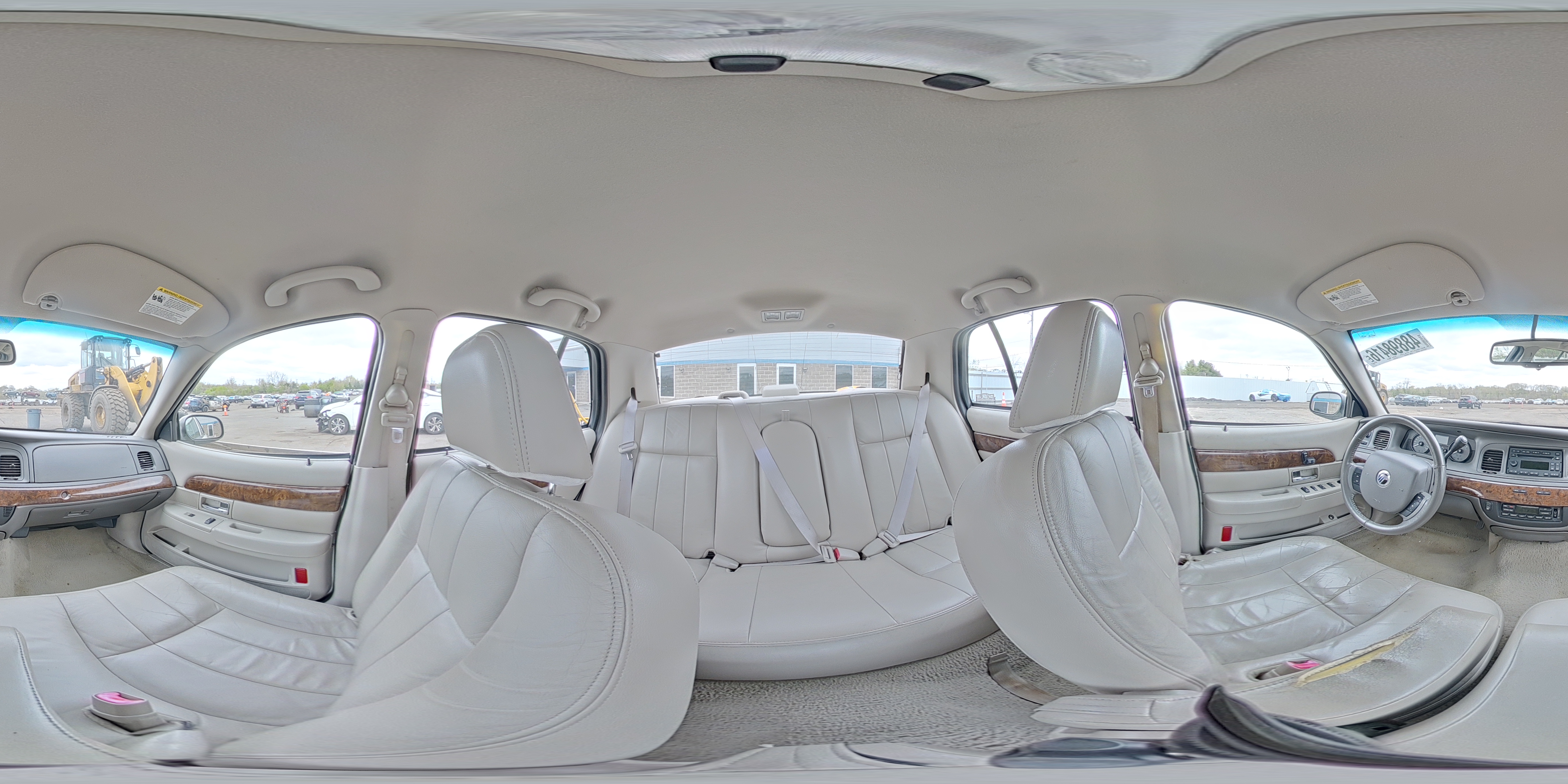 2009 Mercury Grand Marquis Ls White vin: 2MEHM75V99X601778